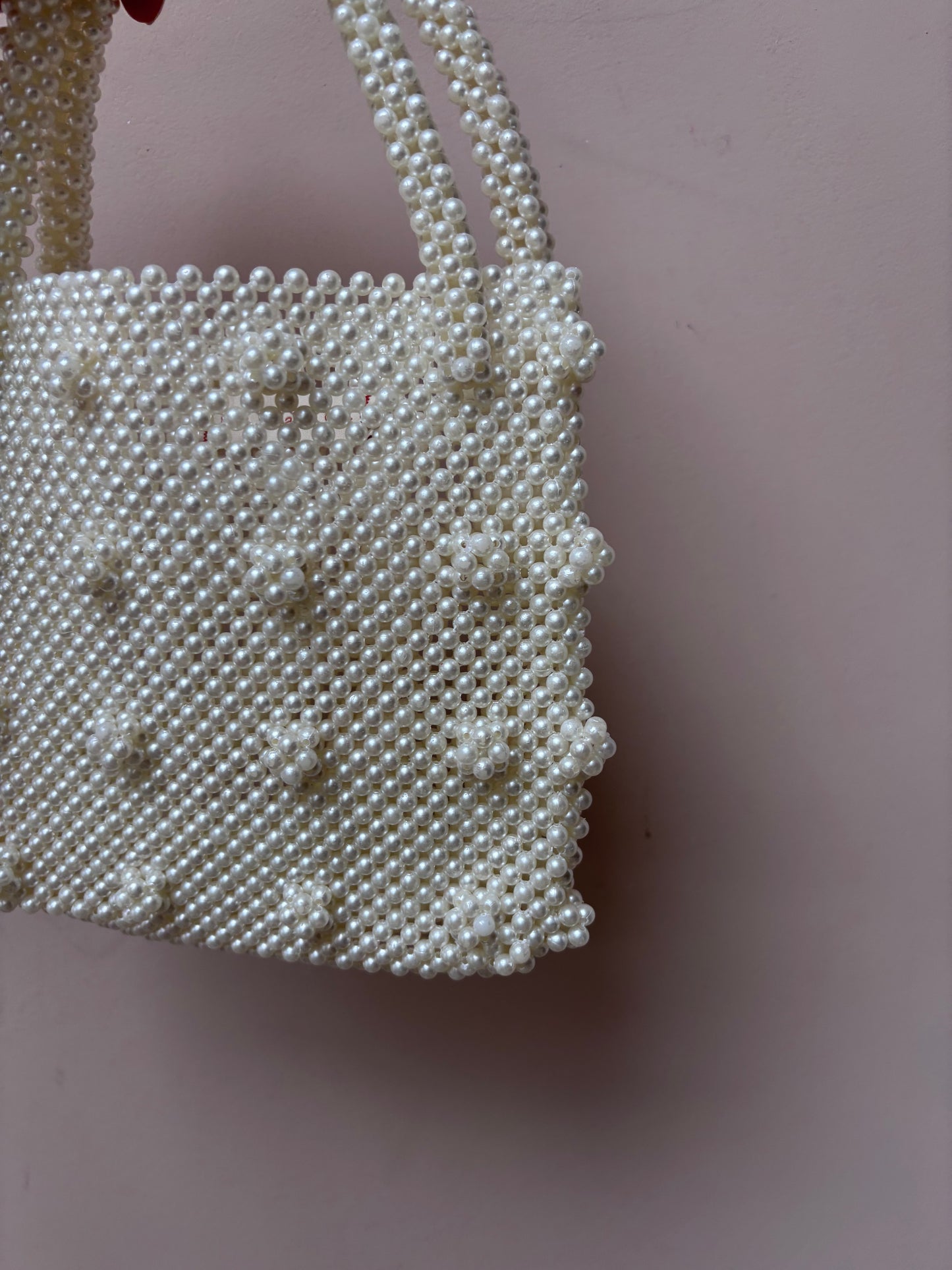 Pearl beaded bag