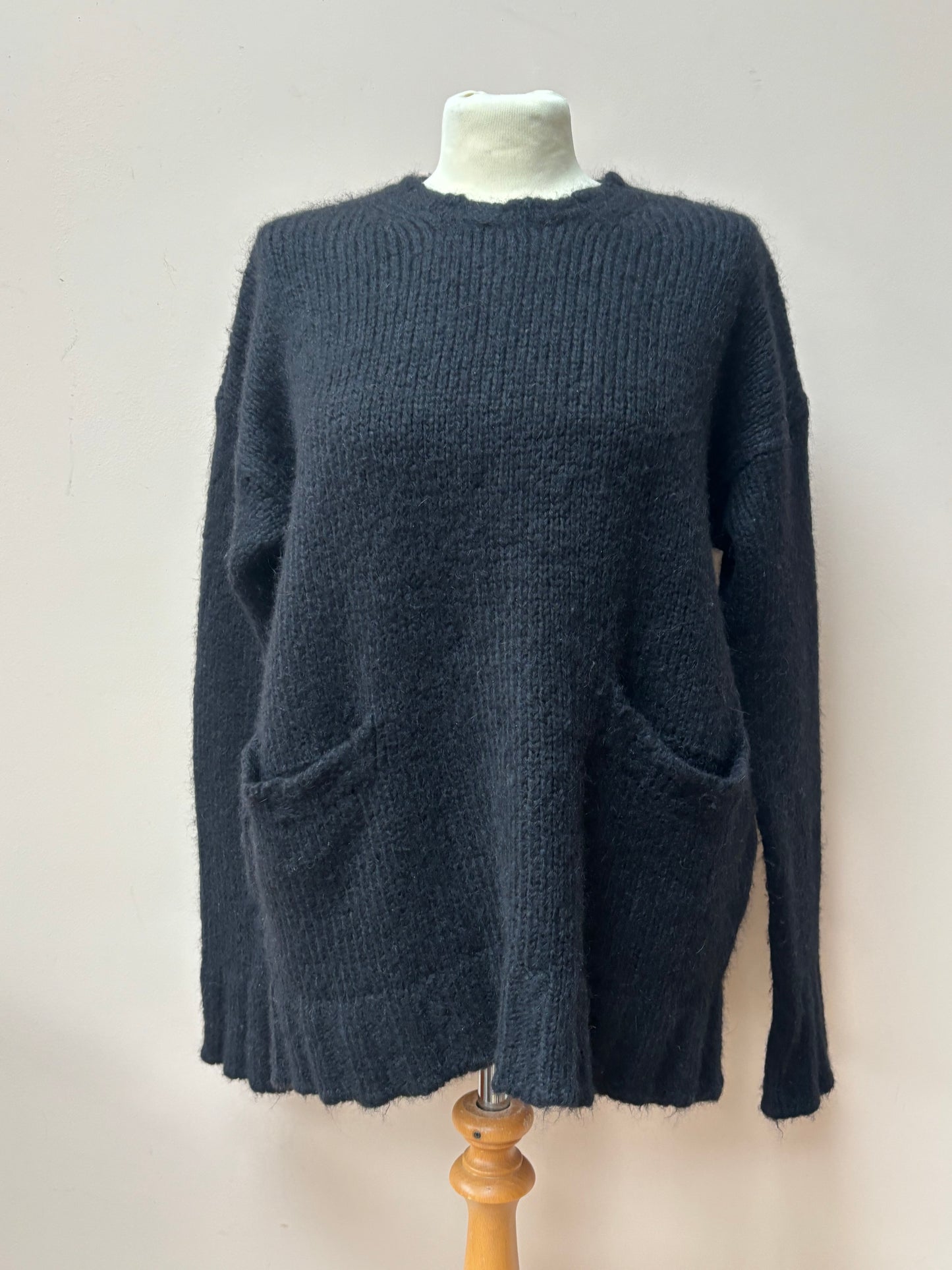 Marni black alpaca wool mix jumper size 10/12