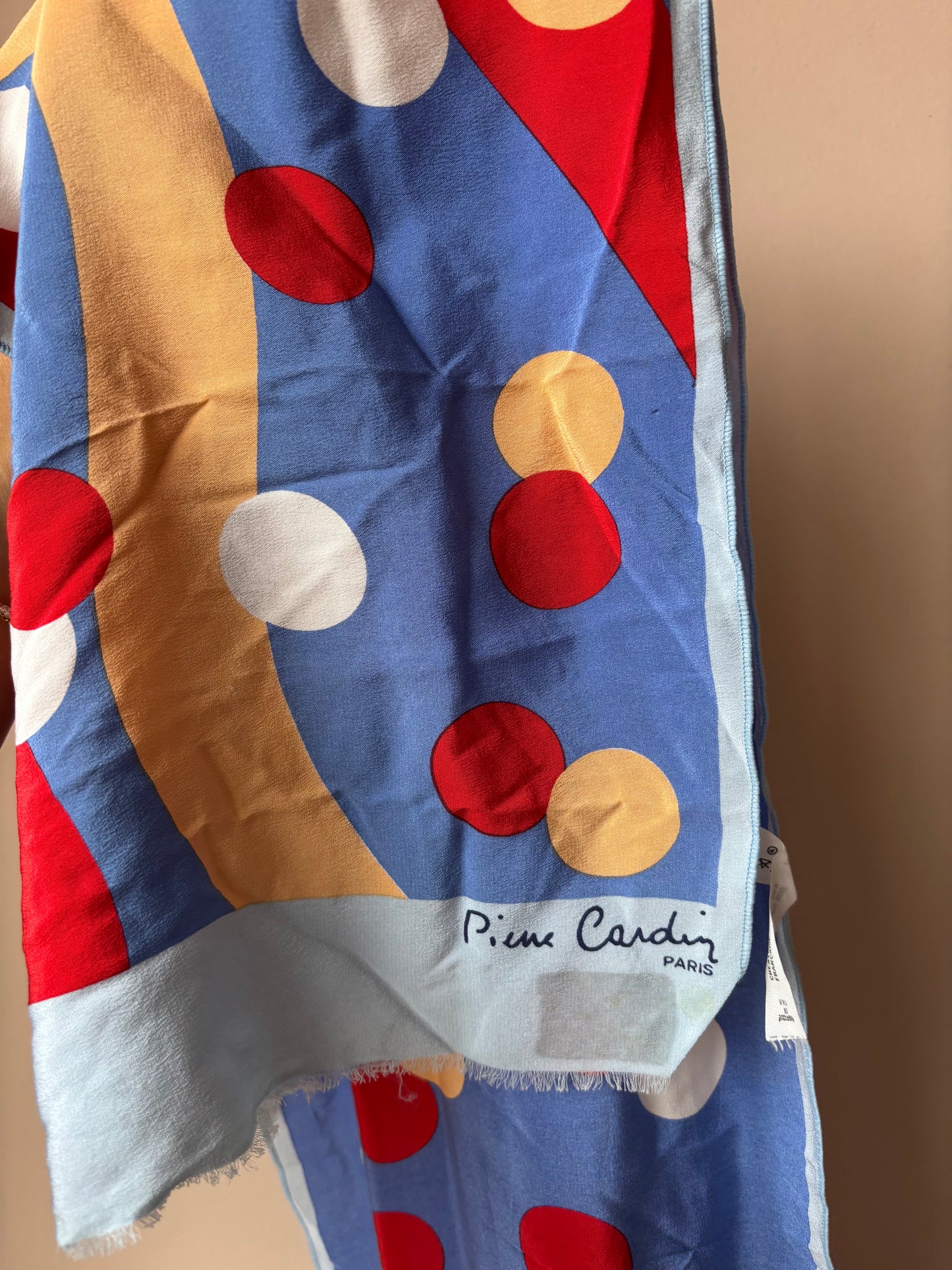 Pierre Cardin vintage 100% silk scarf