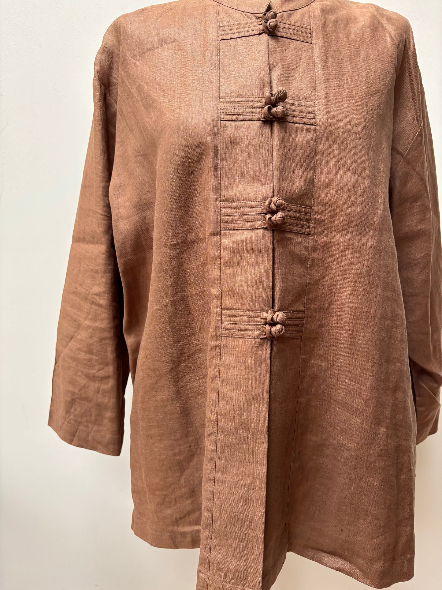 Vintage light 100% linen jacket size 12/14