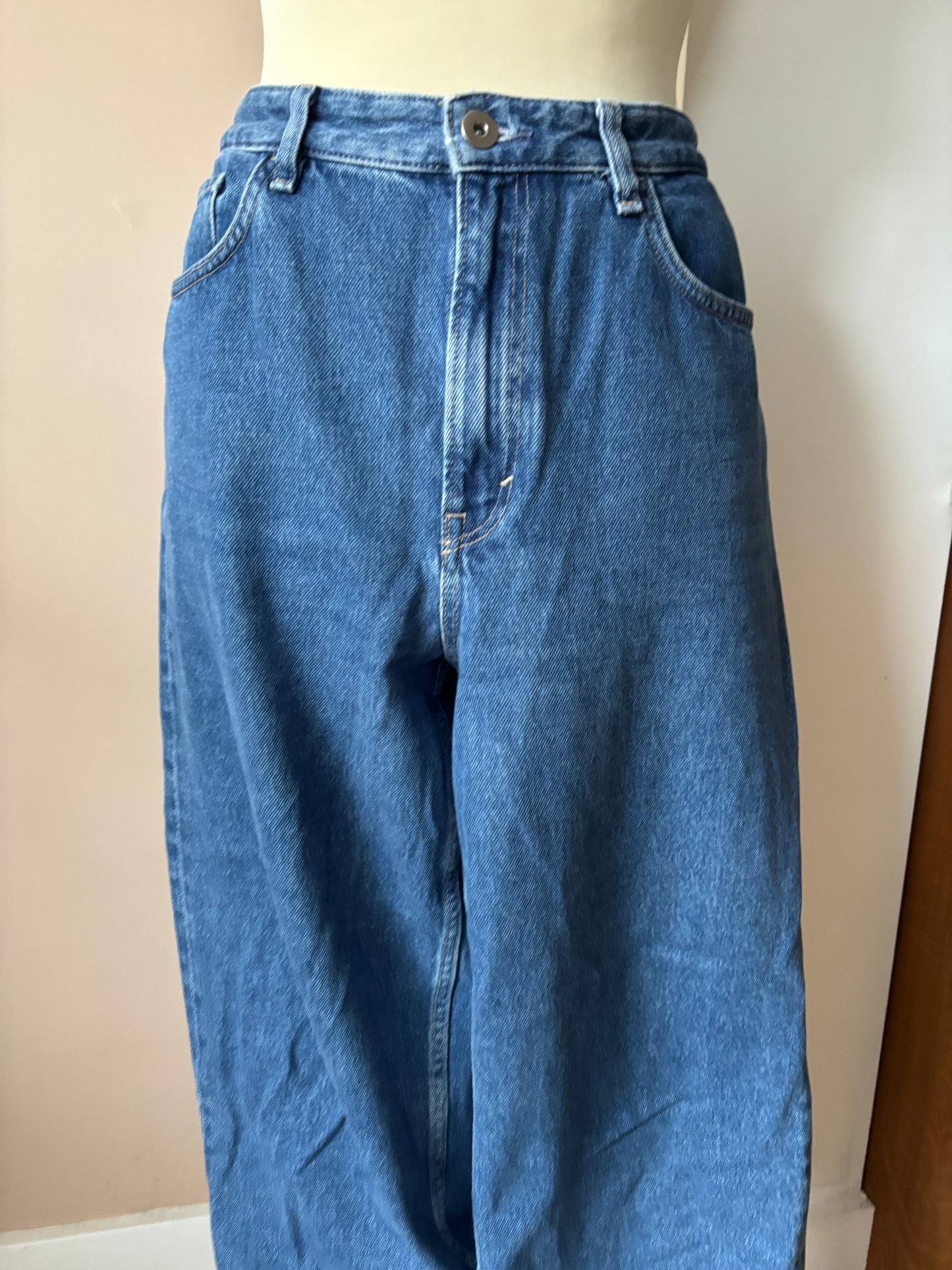 COS blue cotton jeans size 12/14