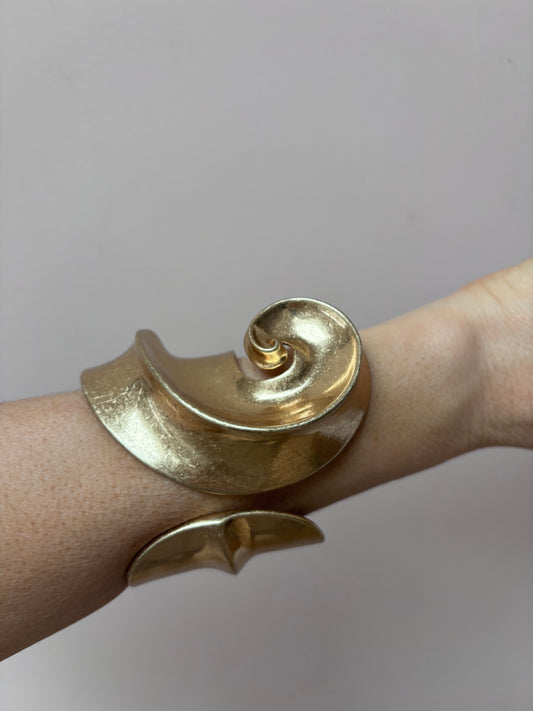 Gold shell cuff
