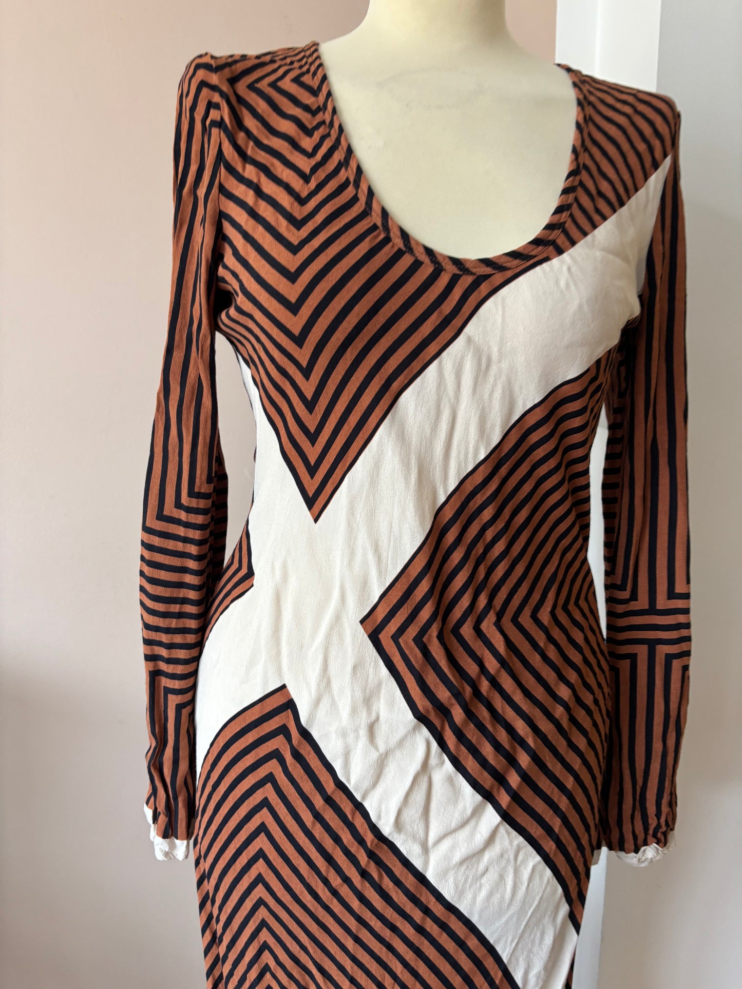 Striped maxi dress size 8/10