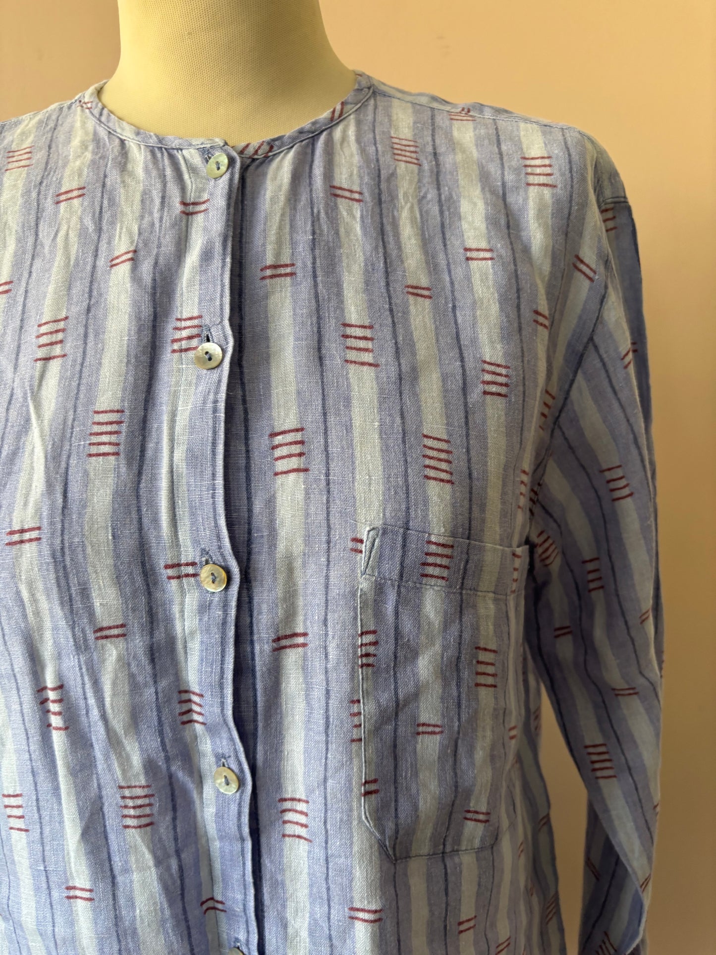 100% linen shirt size 10/12