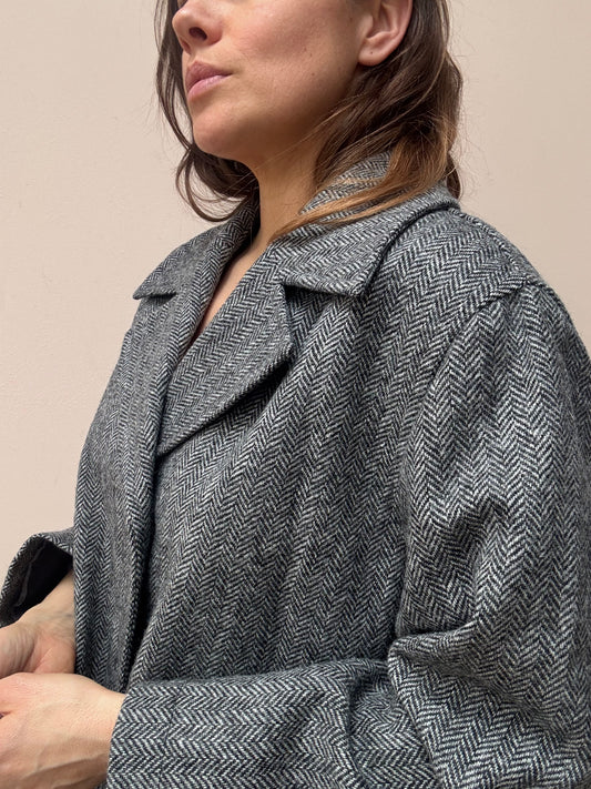 100% pure new wool coat size 14/18