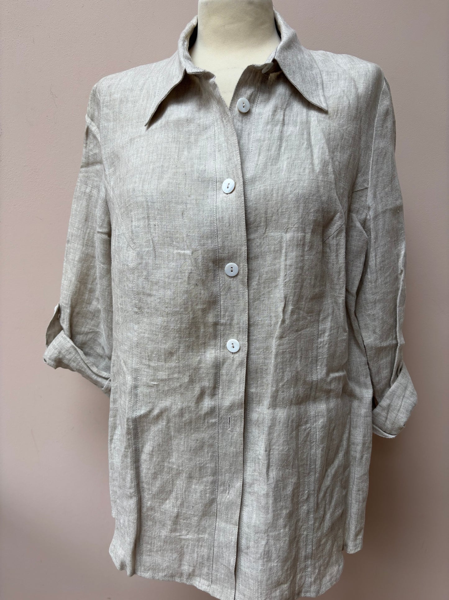 Vintage linen shirt size 12