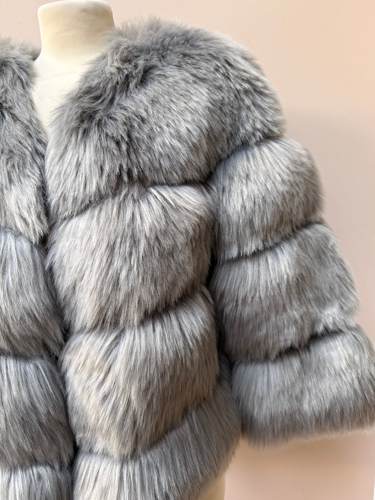 Popski faux fur and suede jacket