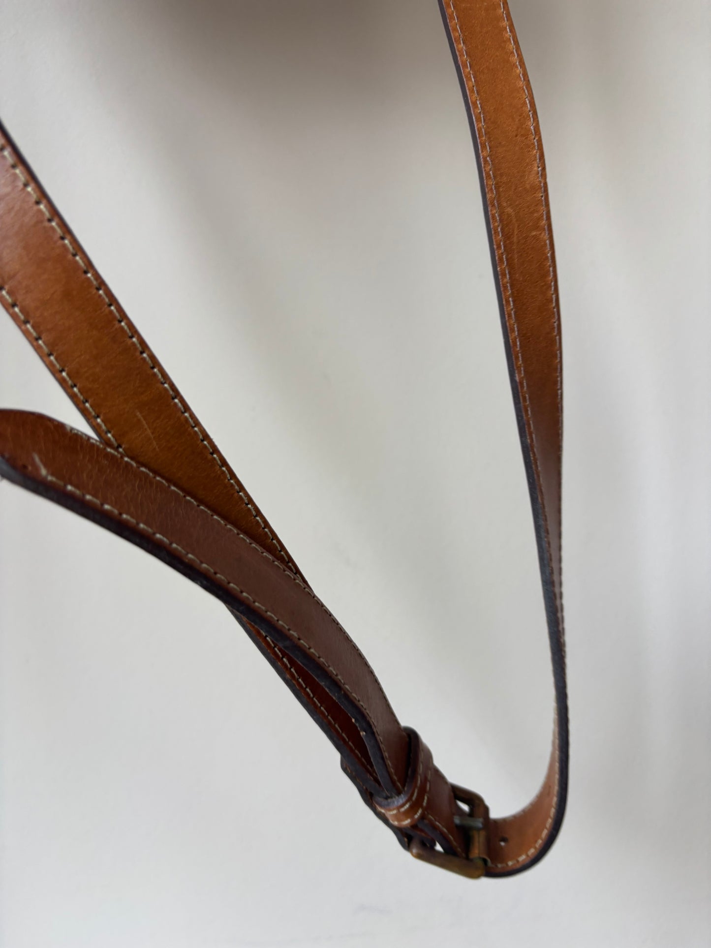 Vintage Jaeger scotch grain leather shoulder bag