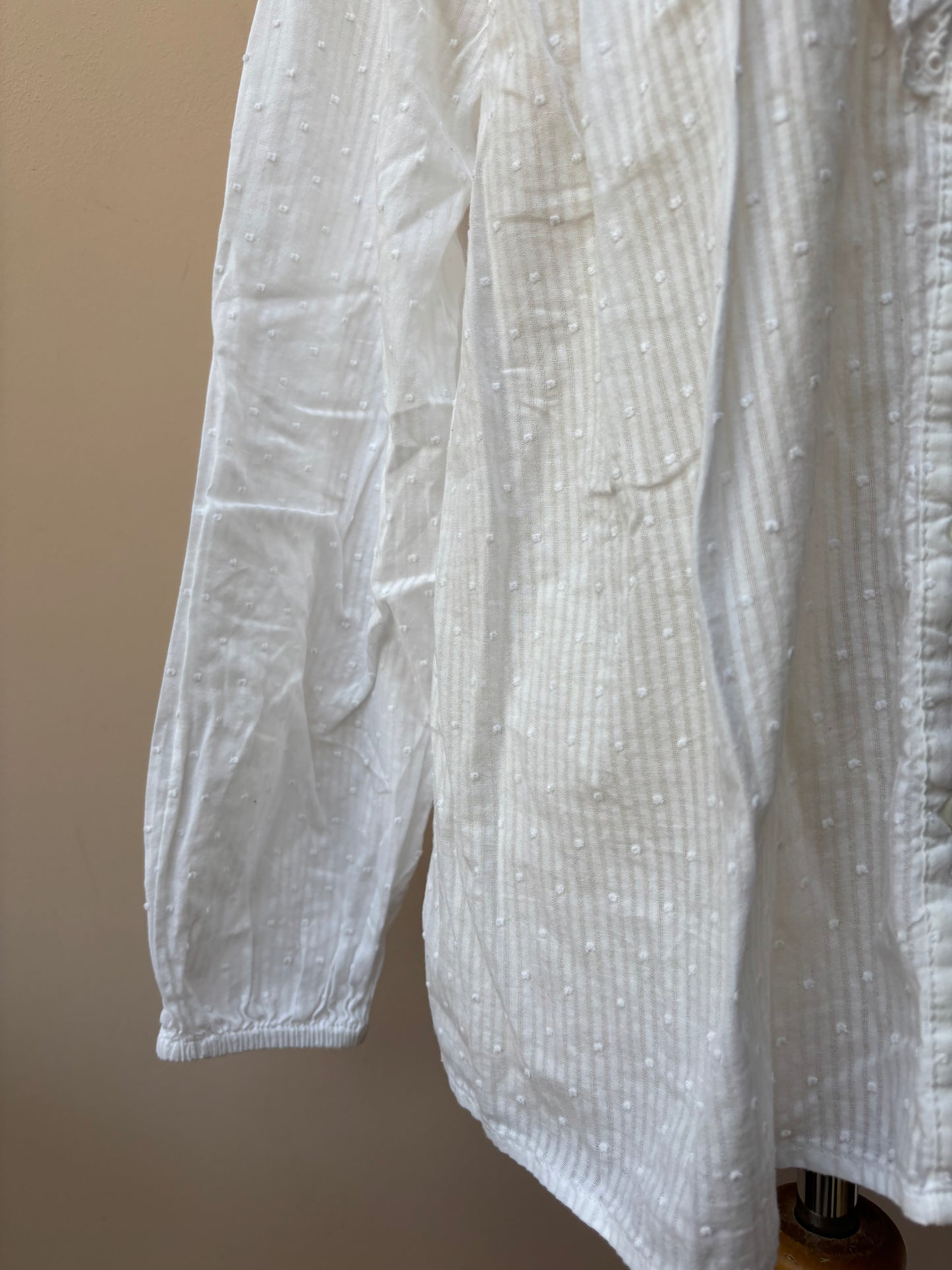 White cotton blouse size 14/16