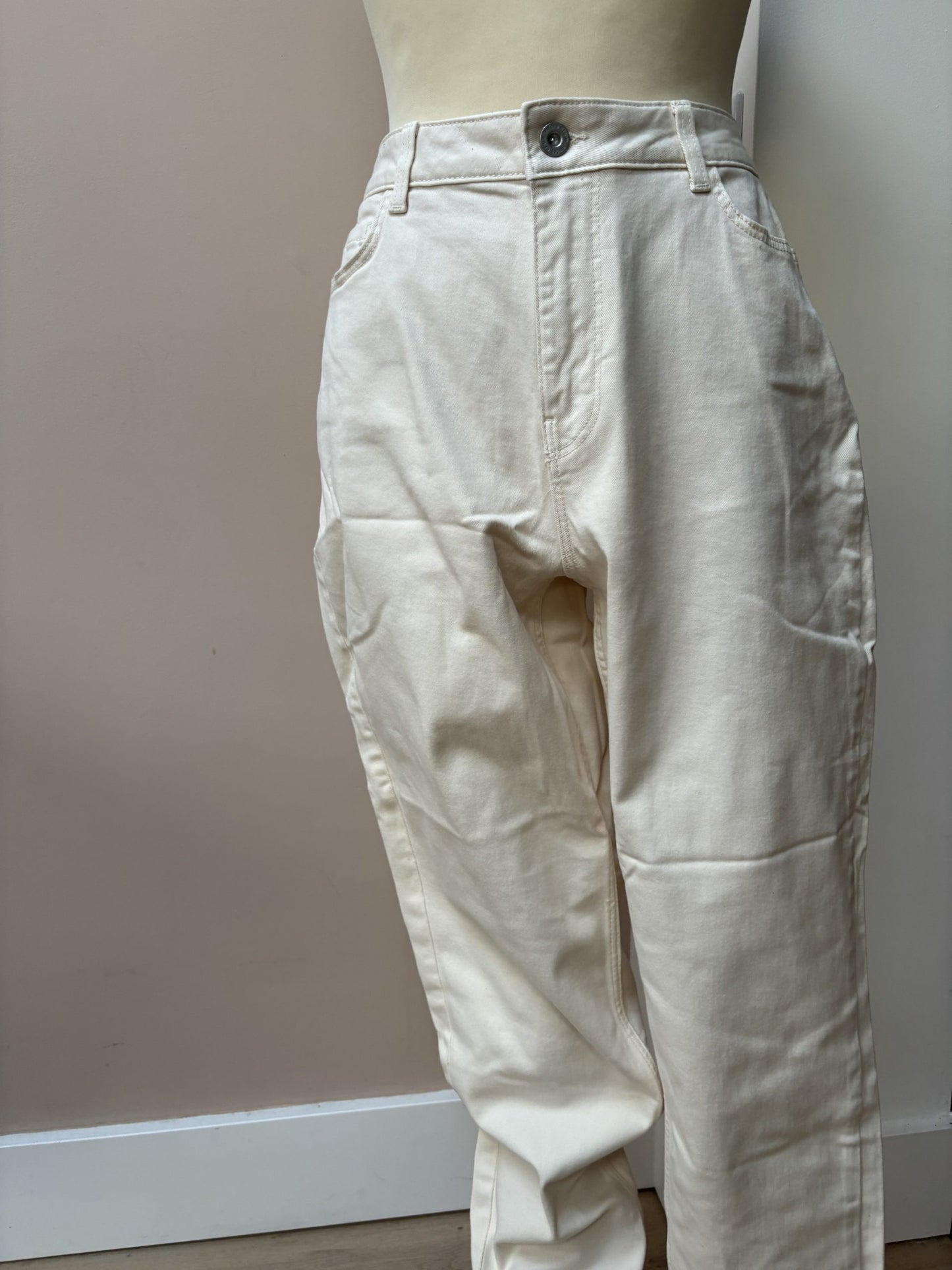 Cream jeans size 10/12