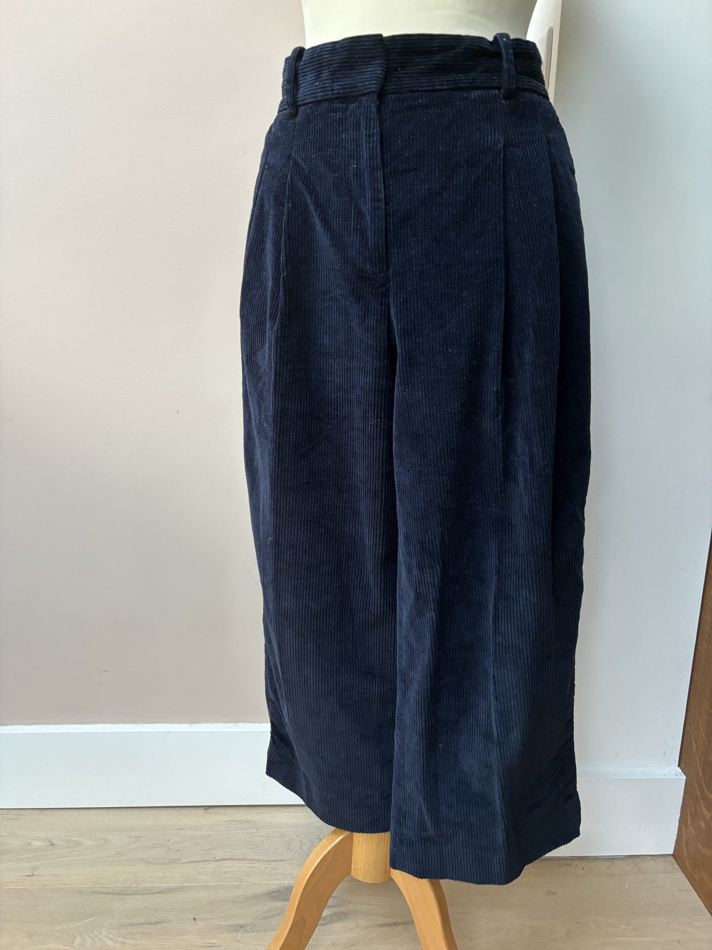 COS navy cord trousers size 10