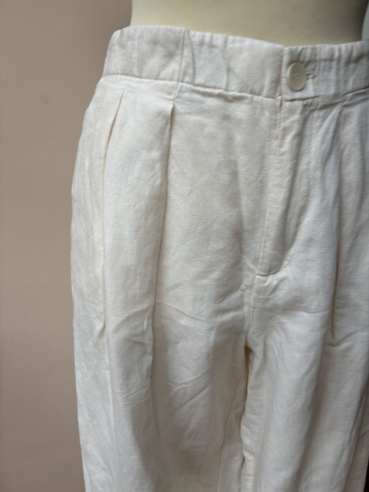 Cotton linen mix trousers size 8/10