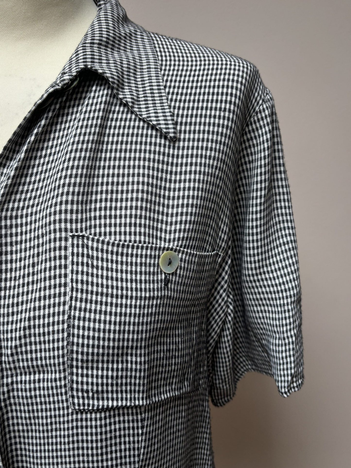Vintage check top size 10/12