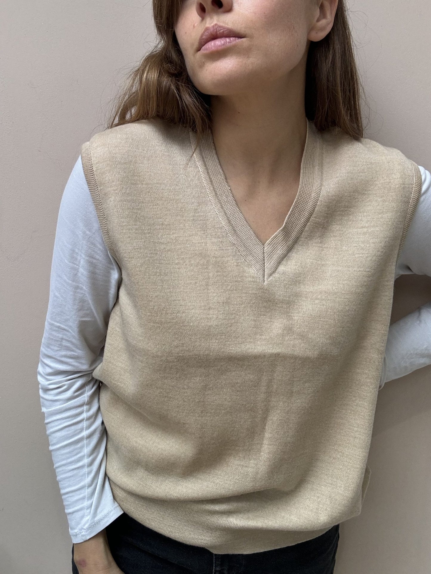 Wool tank top size 14