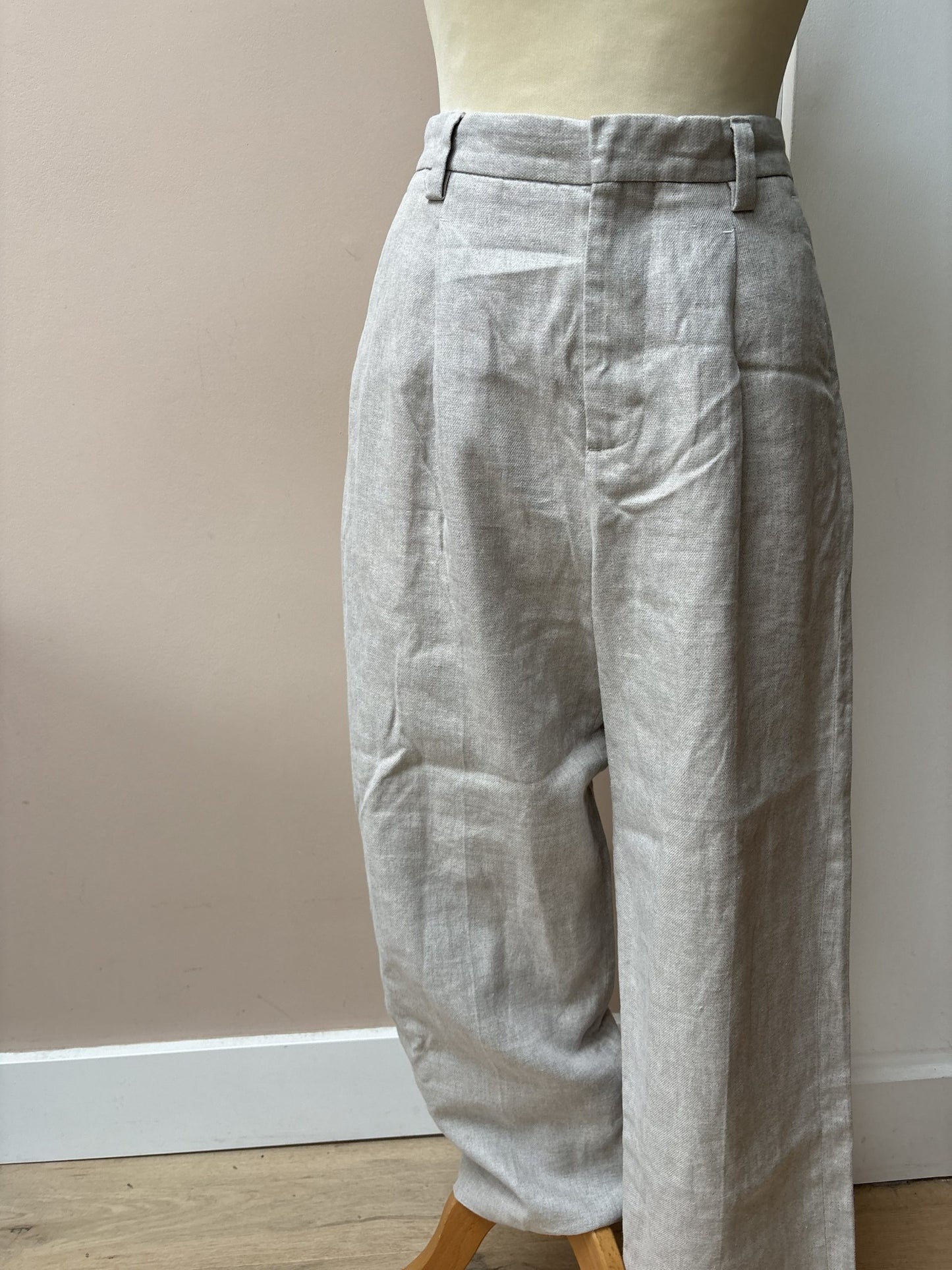 Cotton linen mix trousers size 10