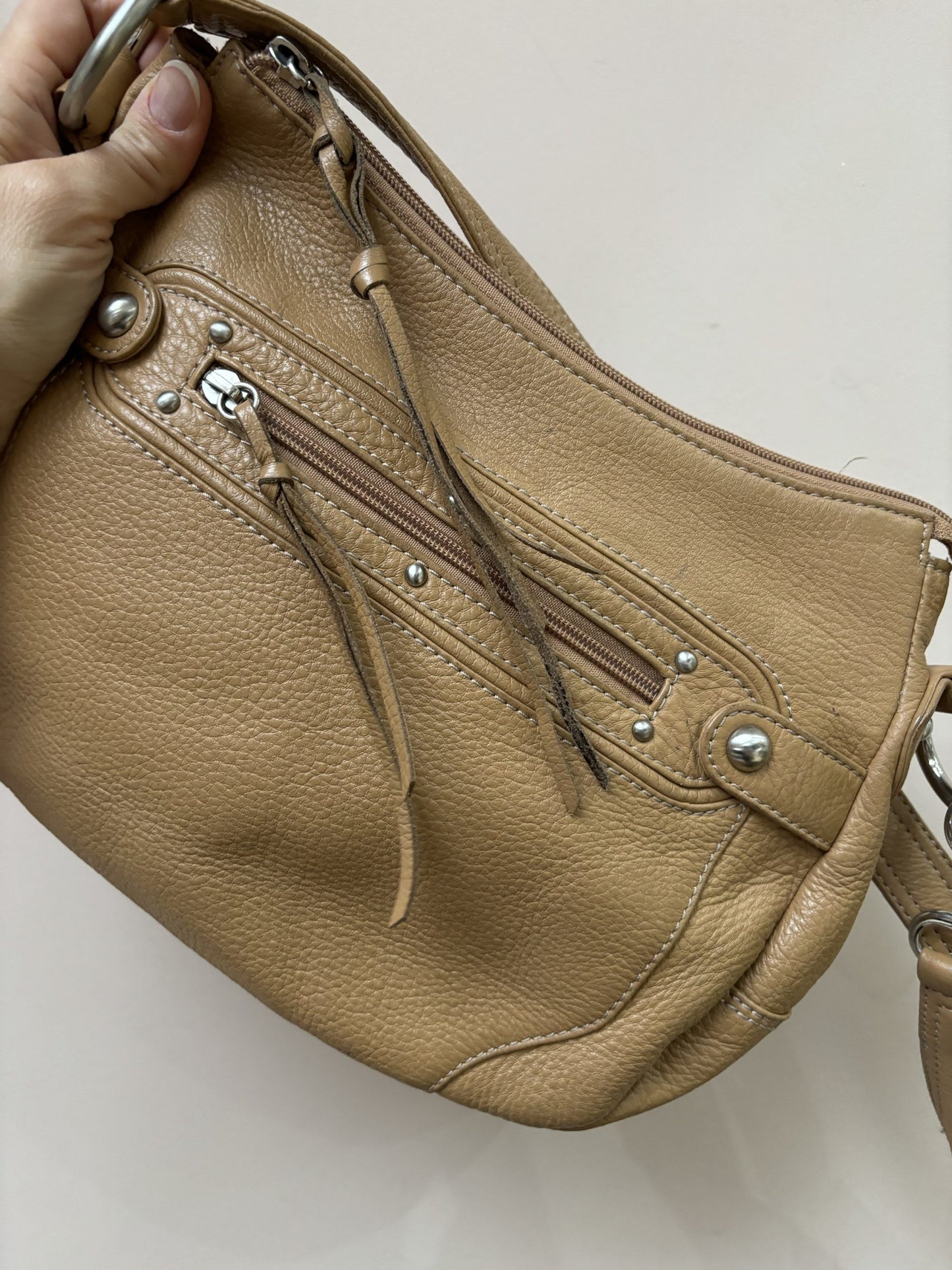 Tan leather bag