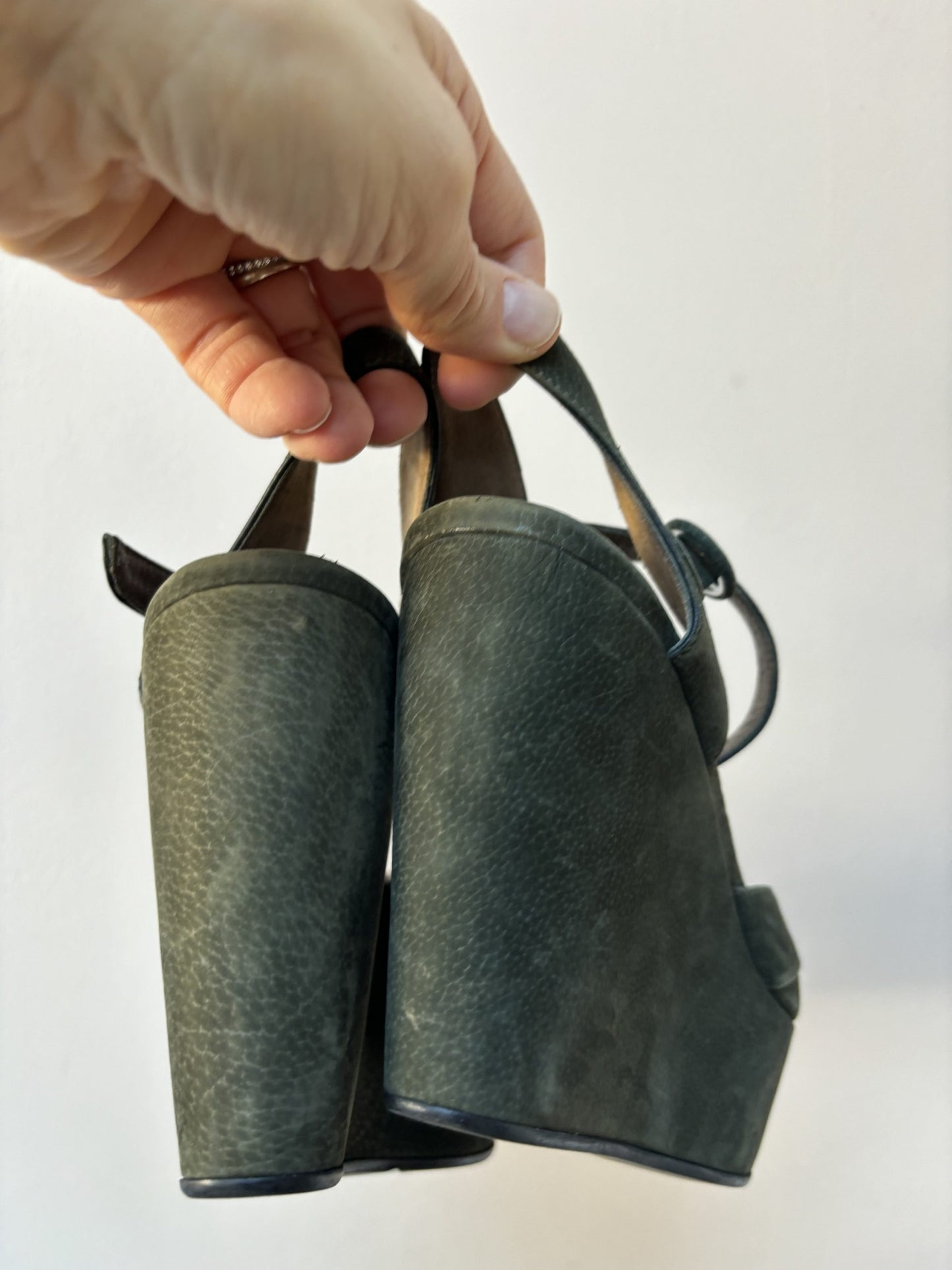 Marni suede wedge heels size 39 (UK6)