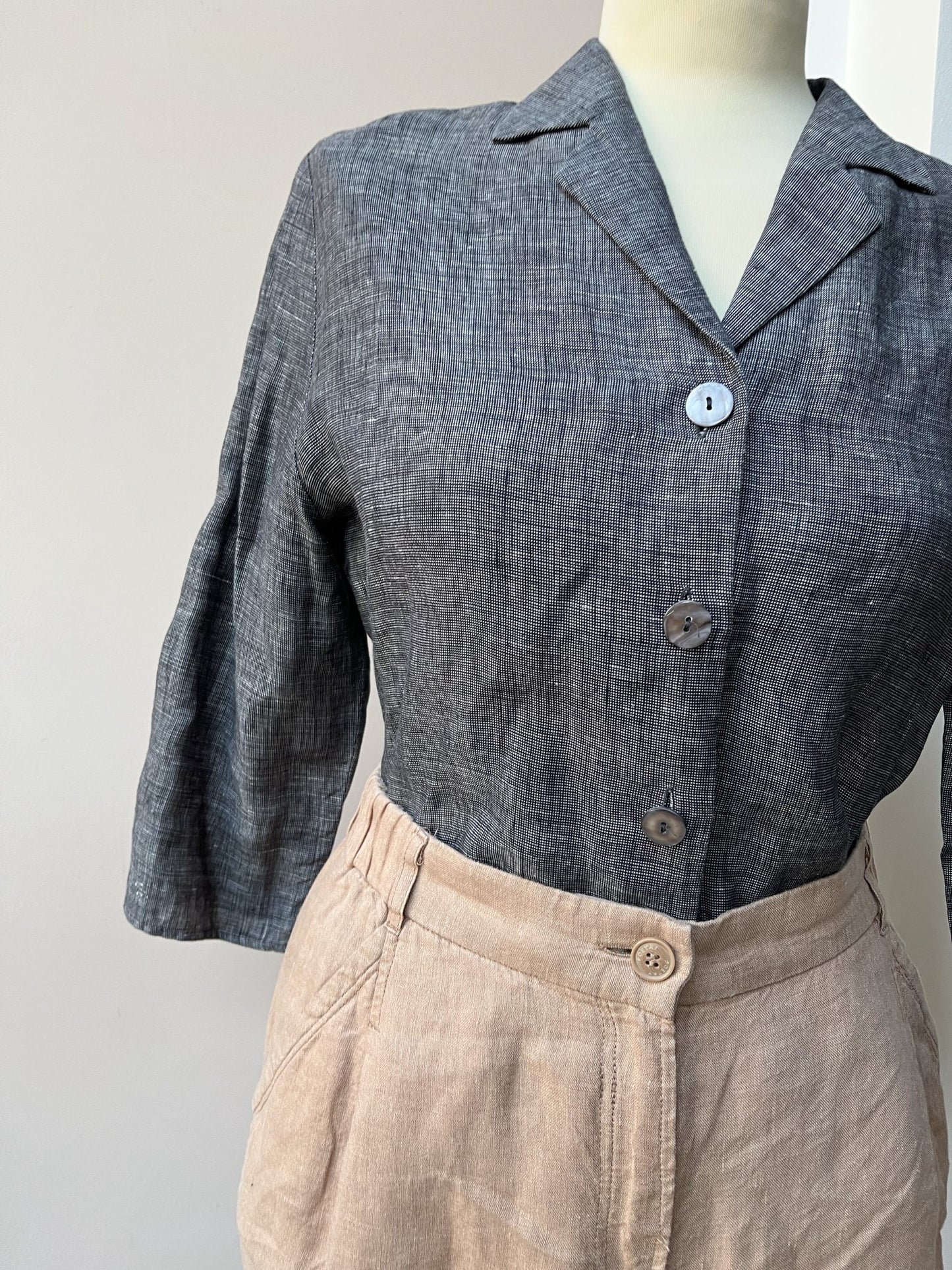 Poetry linen trousers dusky pink size 20