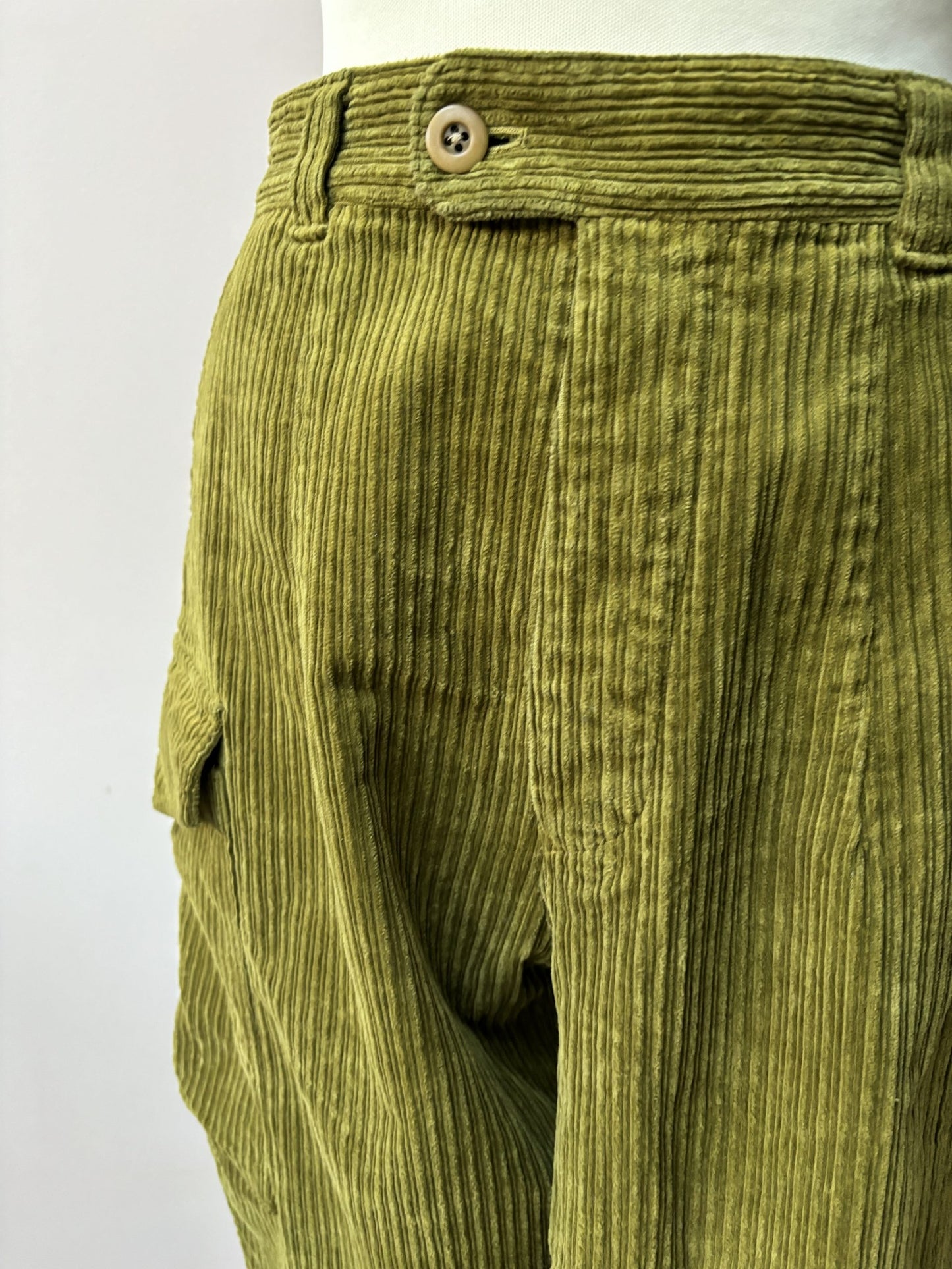 Green corduroy trousers size 10