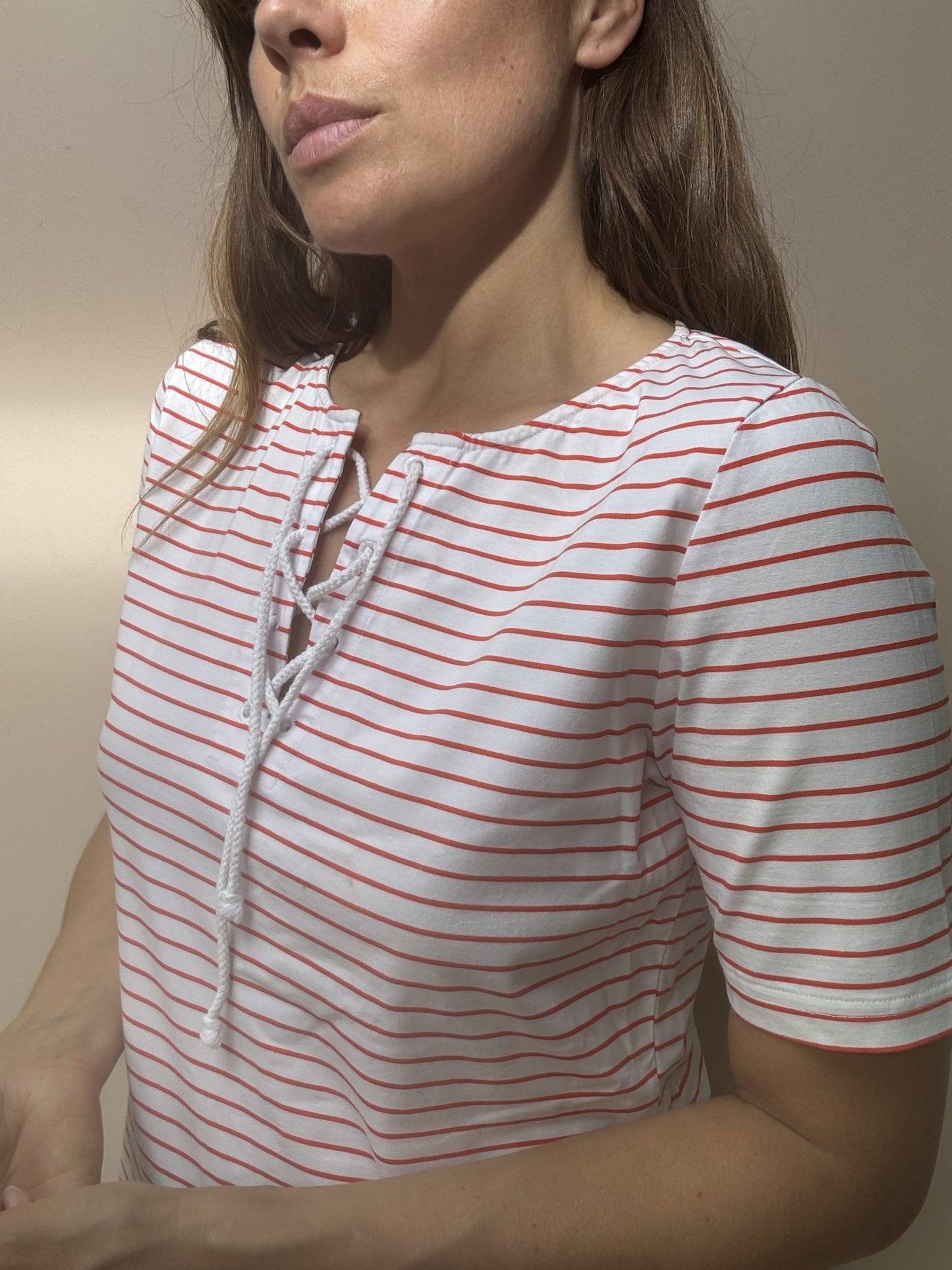 Striped cotton tshirt dress size 10/12