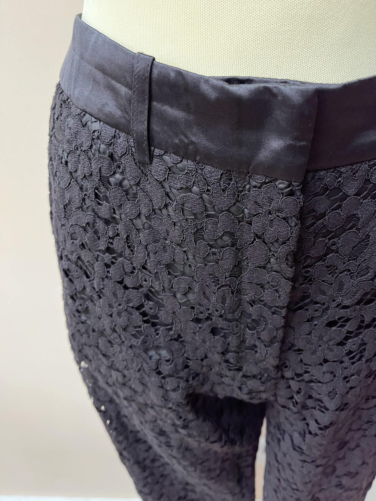 The Kooples black lace trousers. Size 38 (U.K. 10)