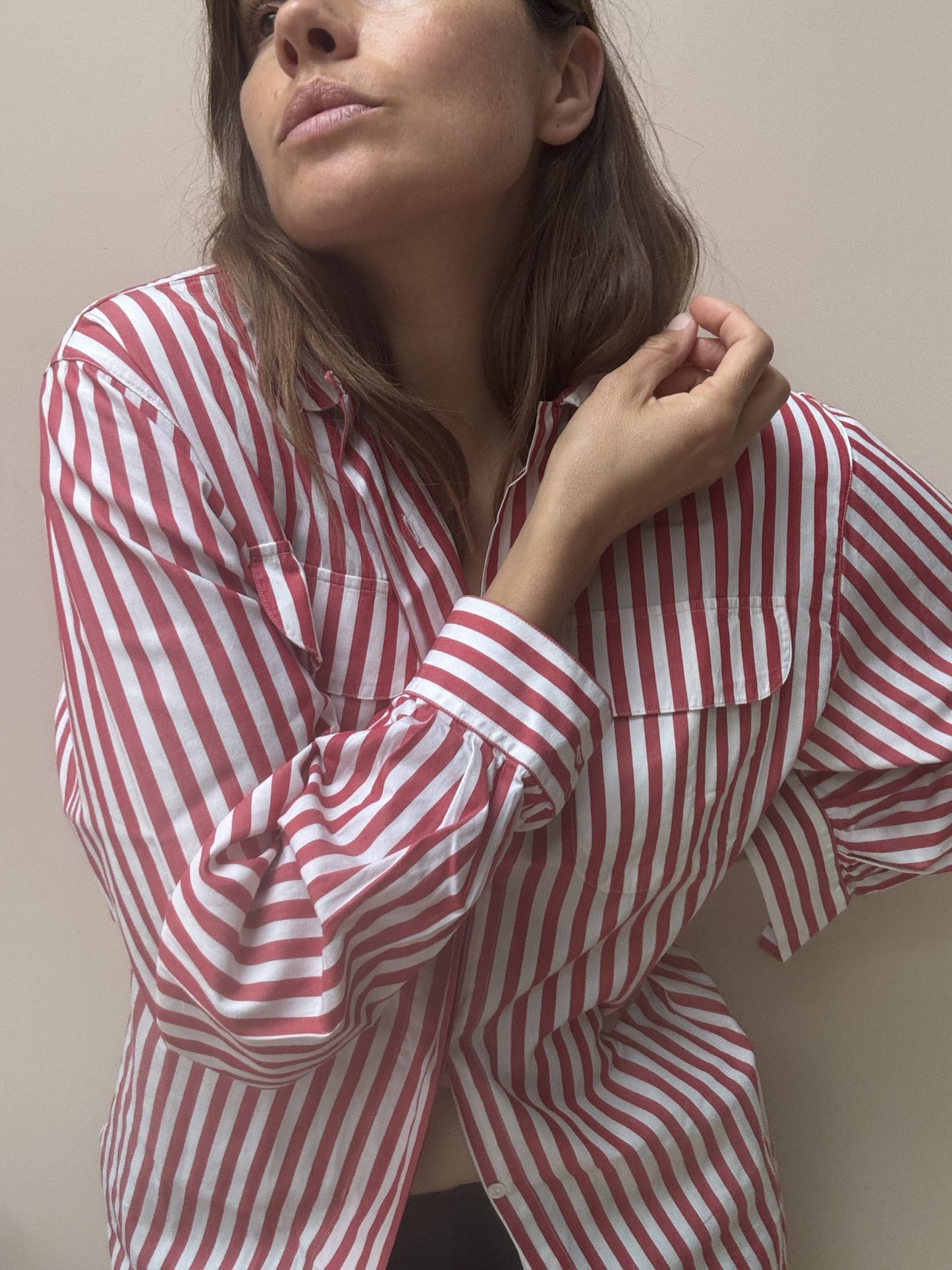 Vintage striped cotton shirt size 8/10