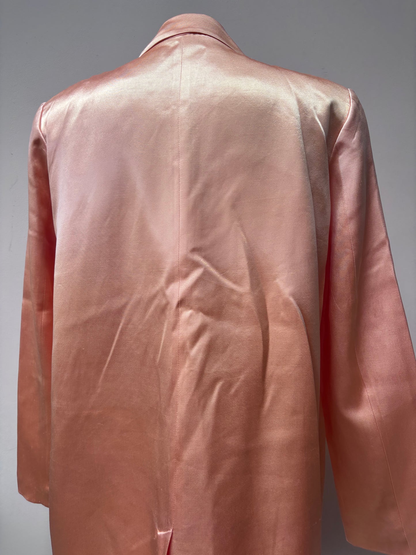 Salmon satin blazer size 12/14