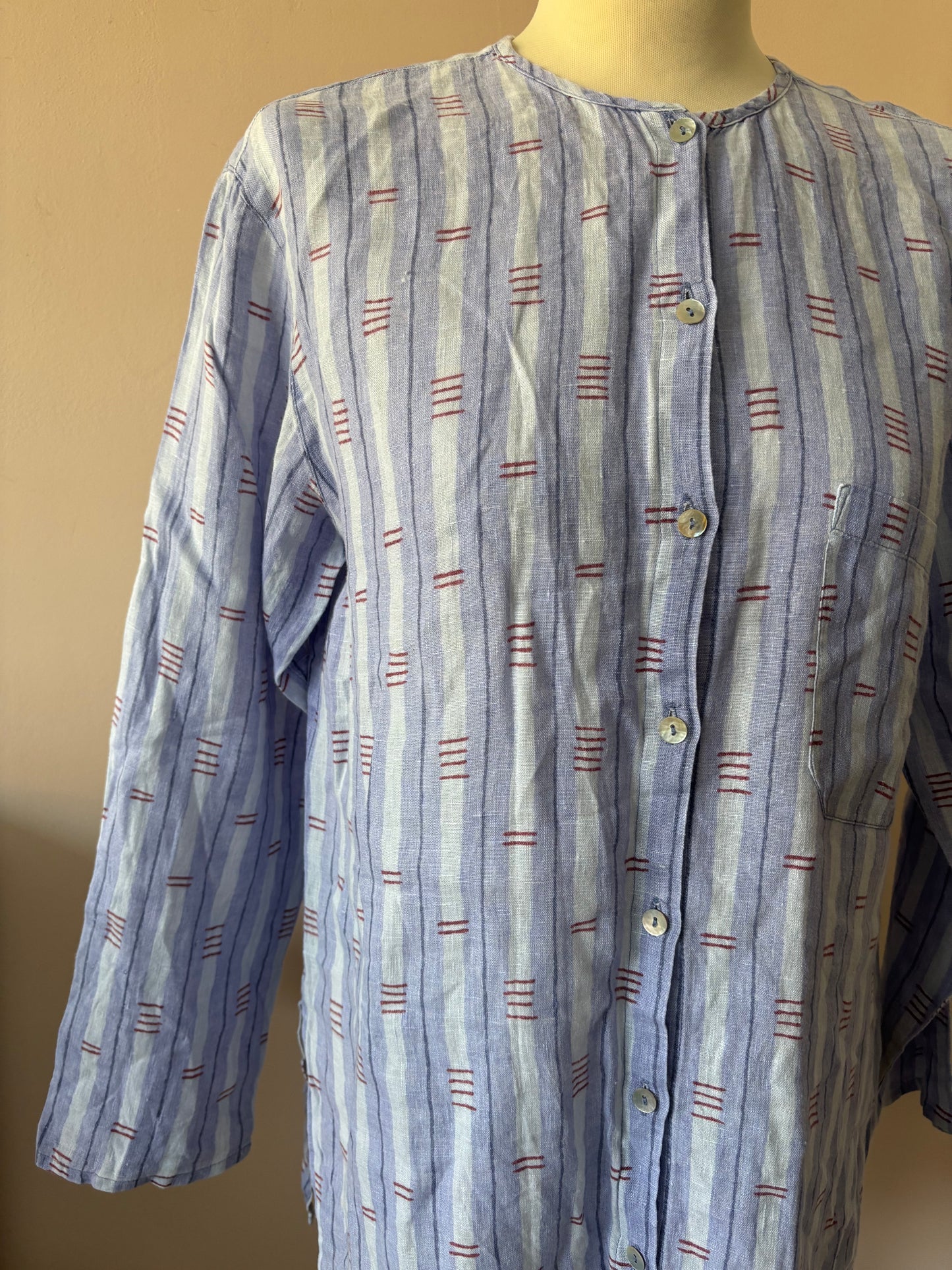 100% linen shirt size 10/12