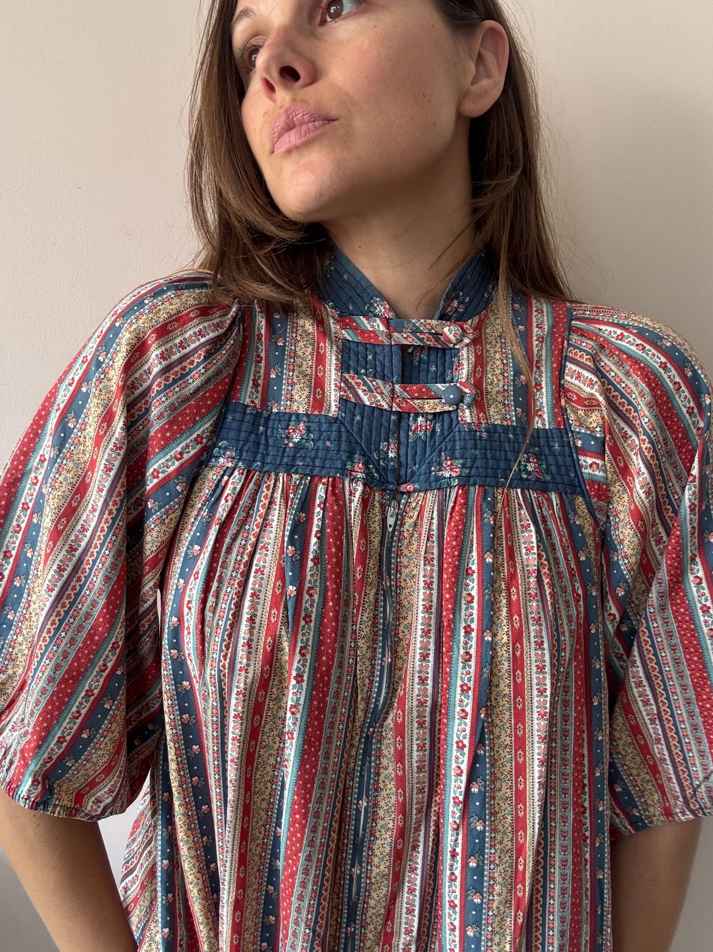 Vintage patterned maxi dress size 10/12