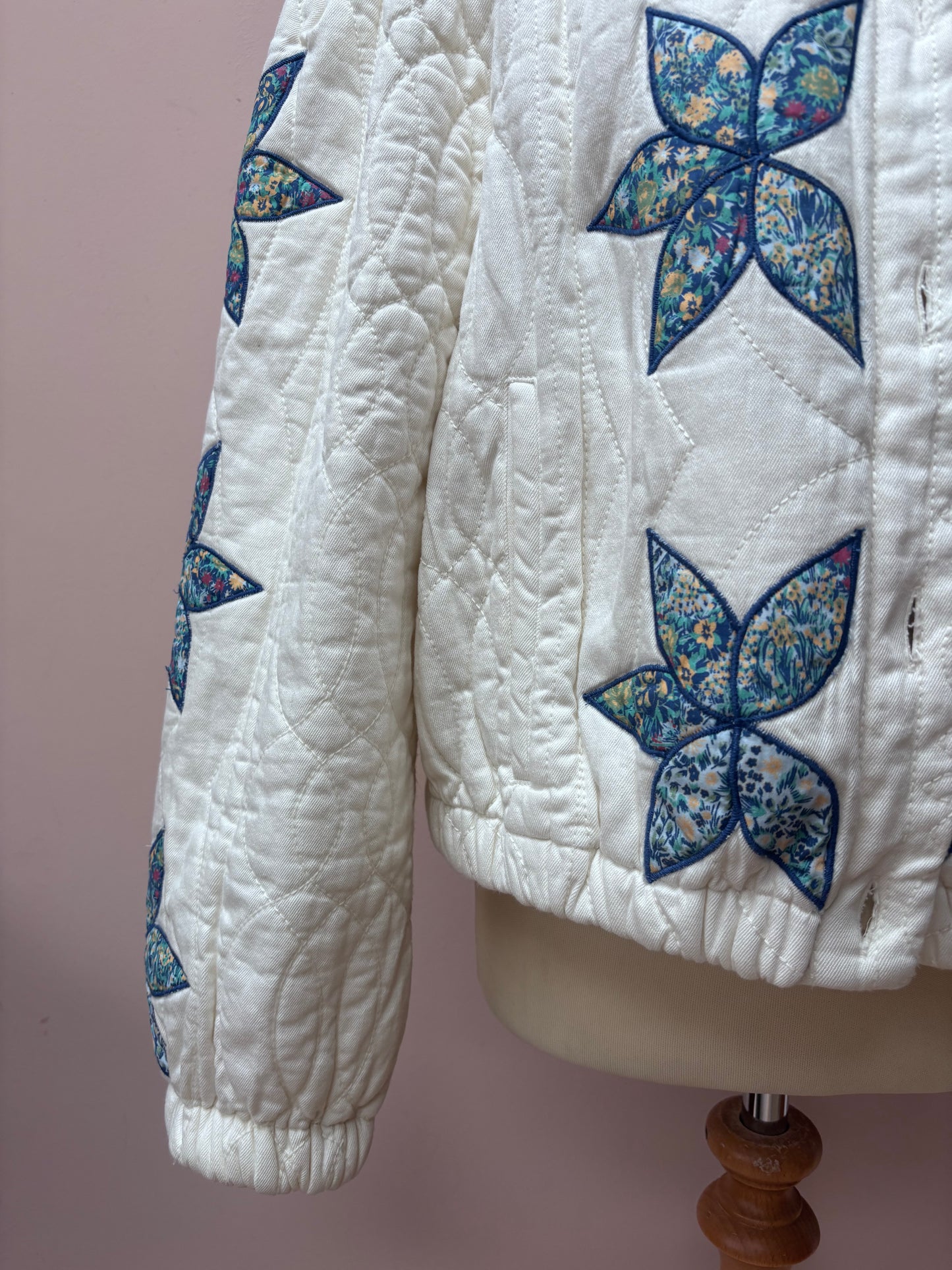 Free People quilted cotton jacket size Large