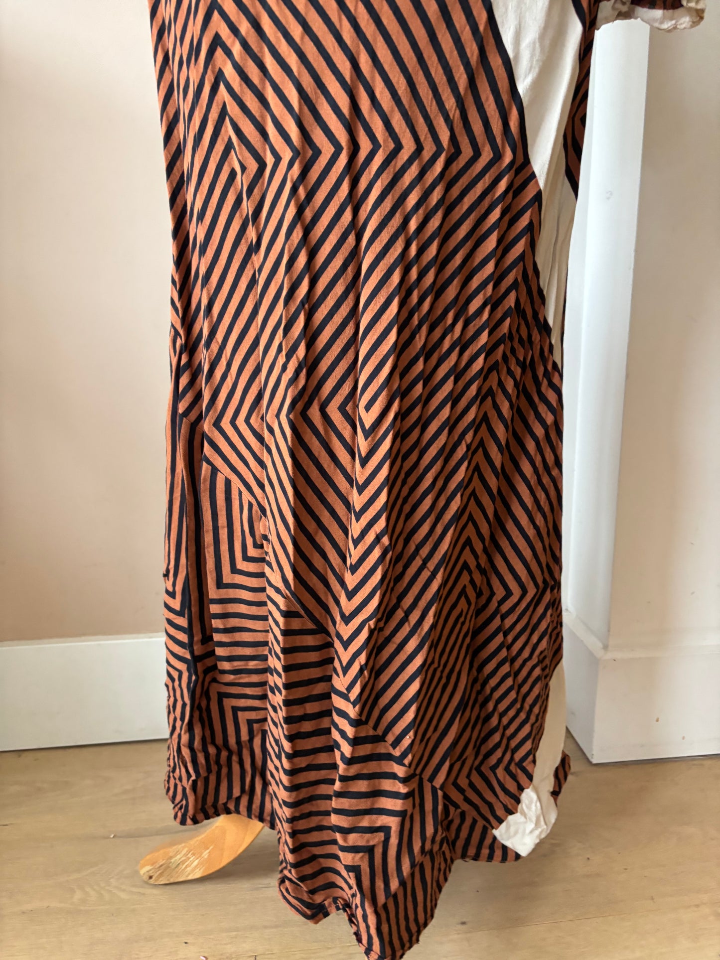 Striped maxi dress size 8/10
