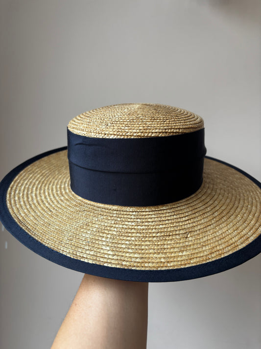 Vintage Laura Ashley straw hat