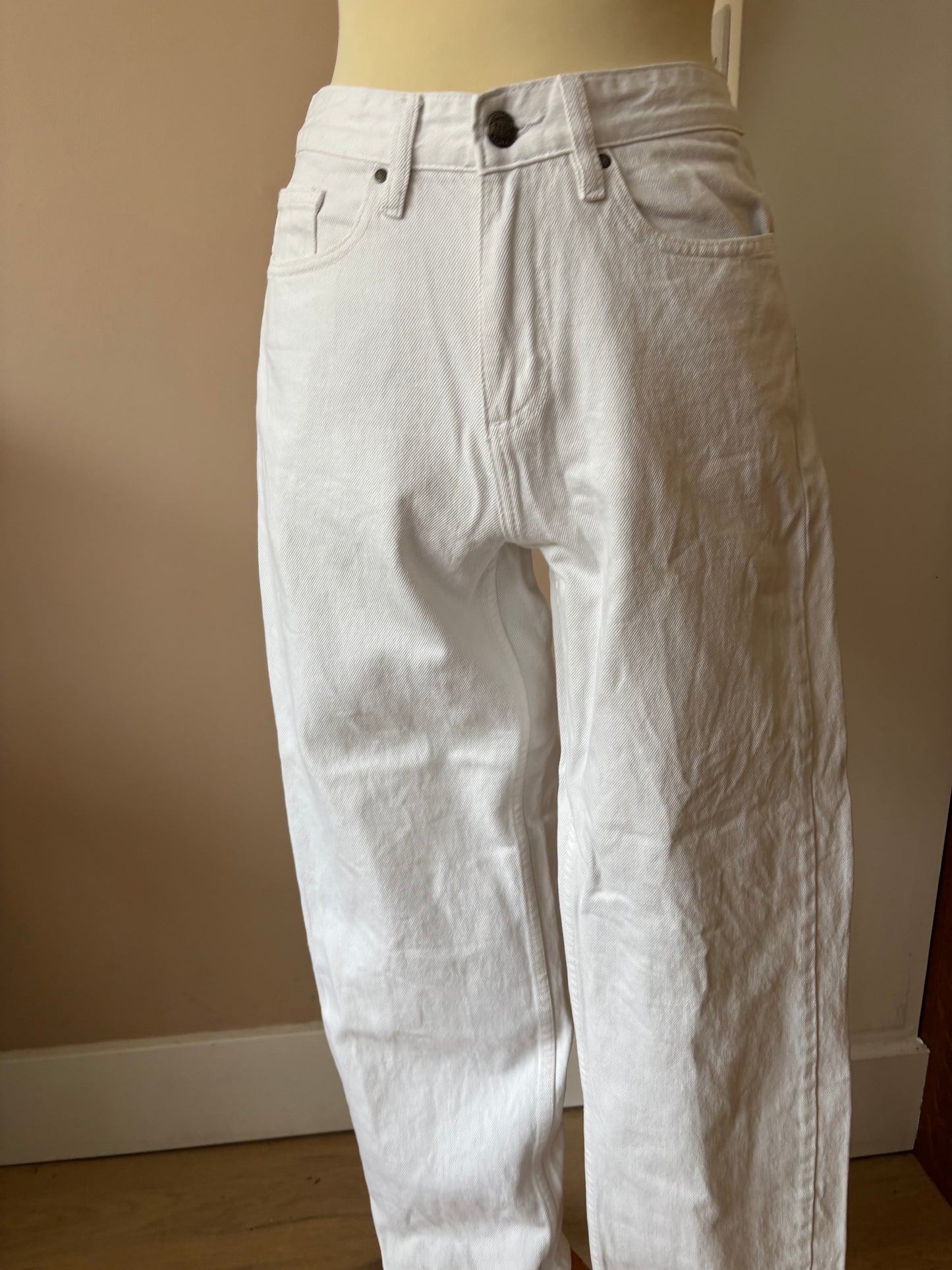Creeks white 100% cotton jeans size 10