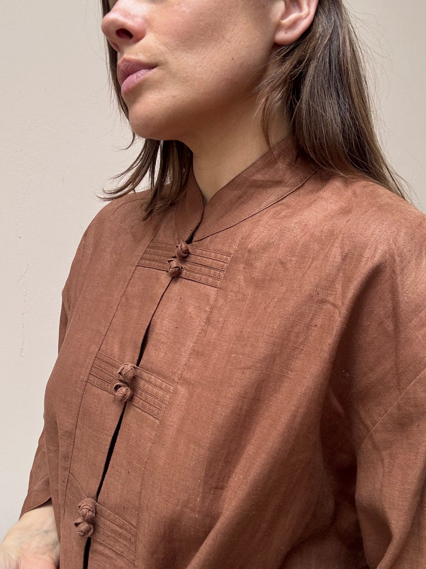 Vintage light 100% linen jacket size 12/14