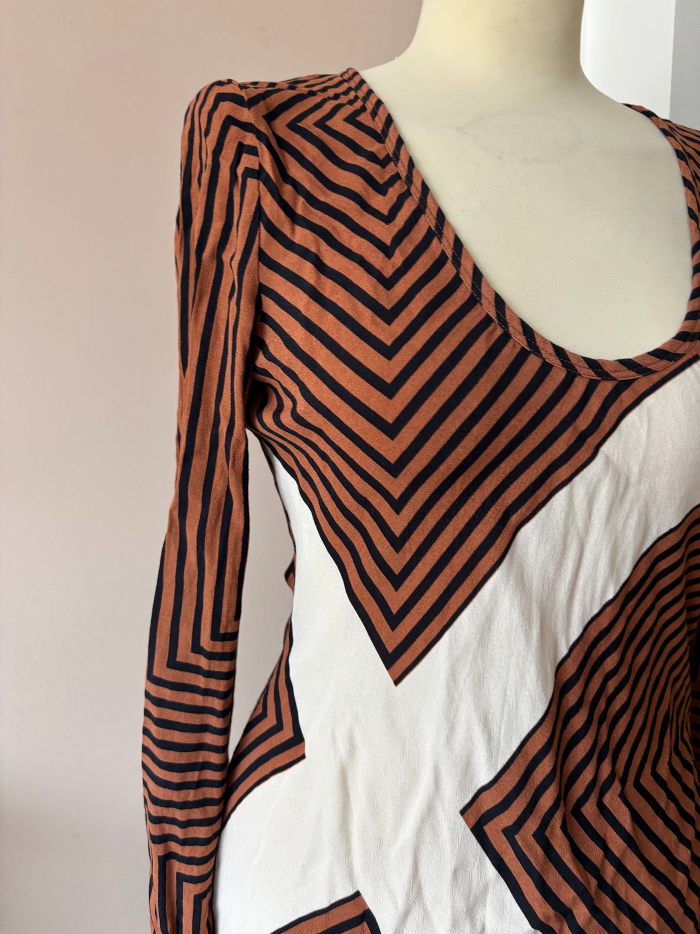 Striped maxi dress size 8/10