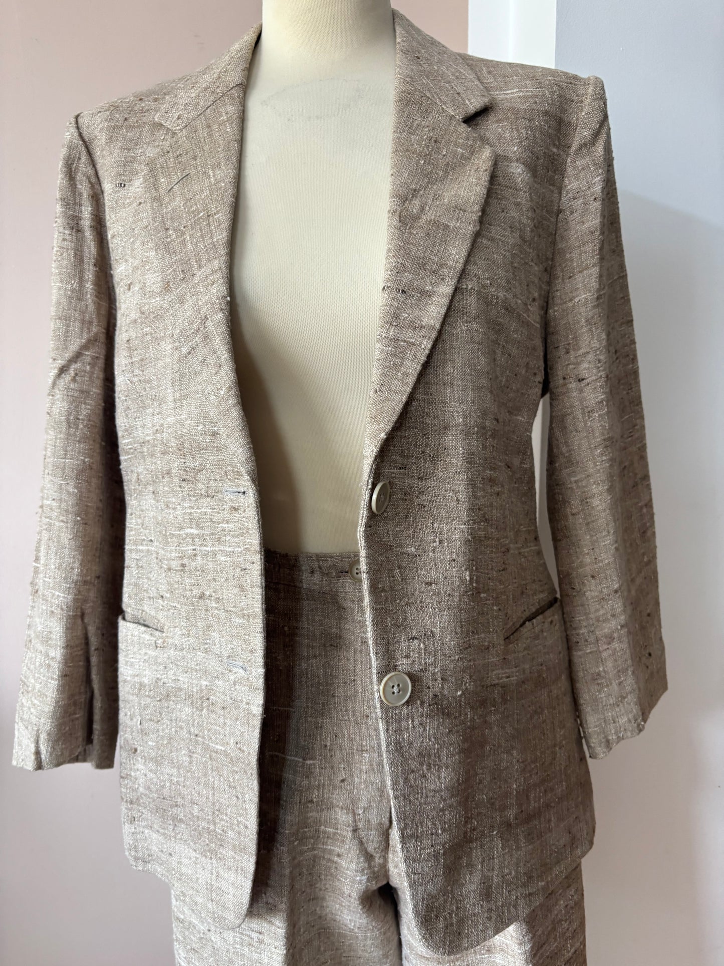 Vintage woven trouser suit size 10