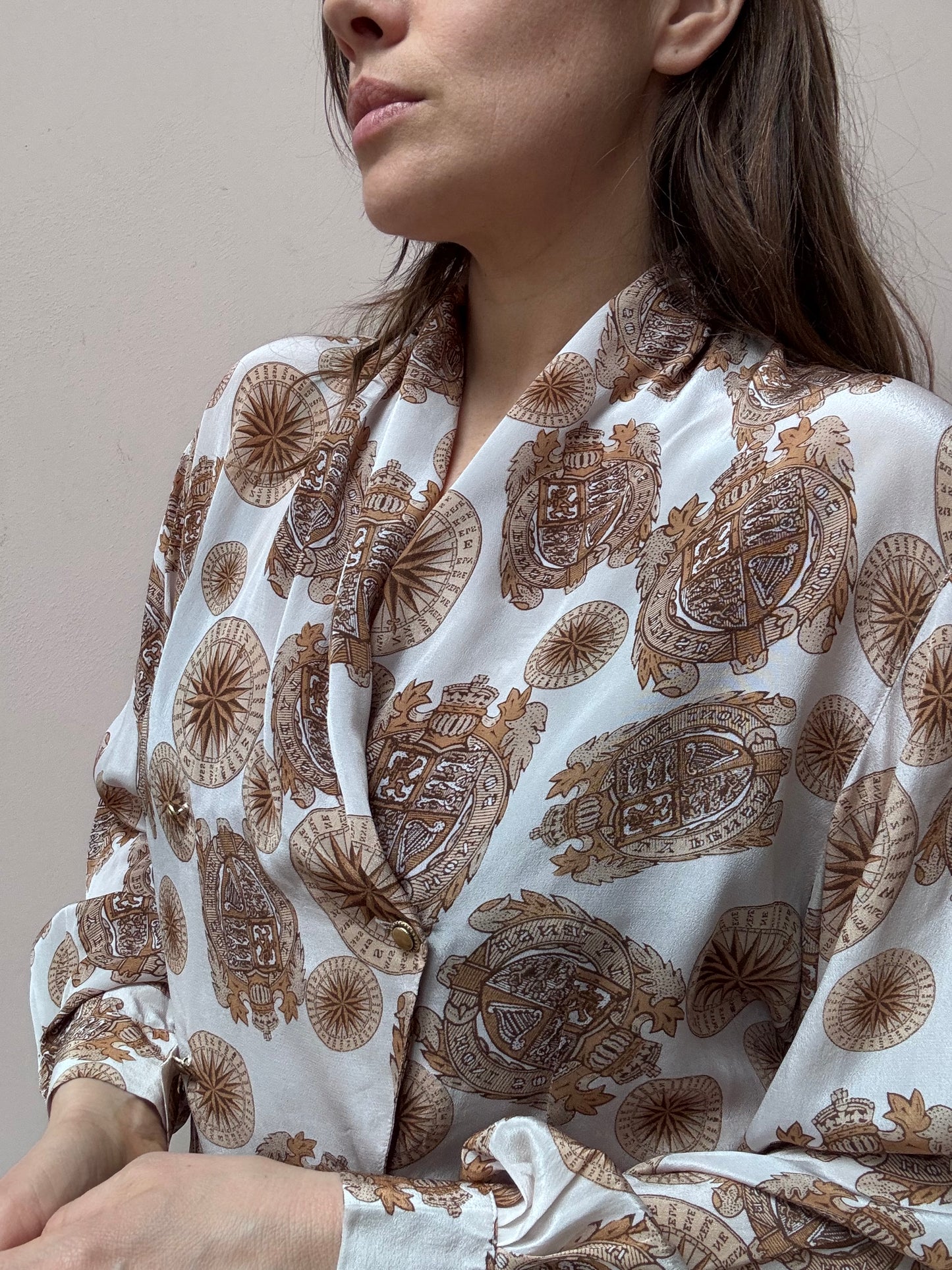 Vintage silk crossover top size 12