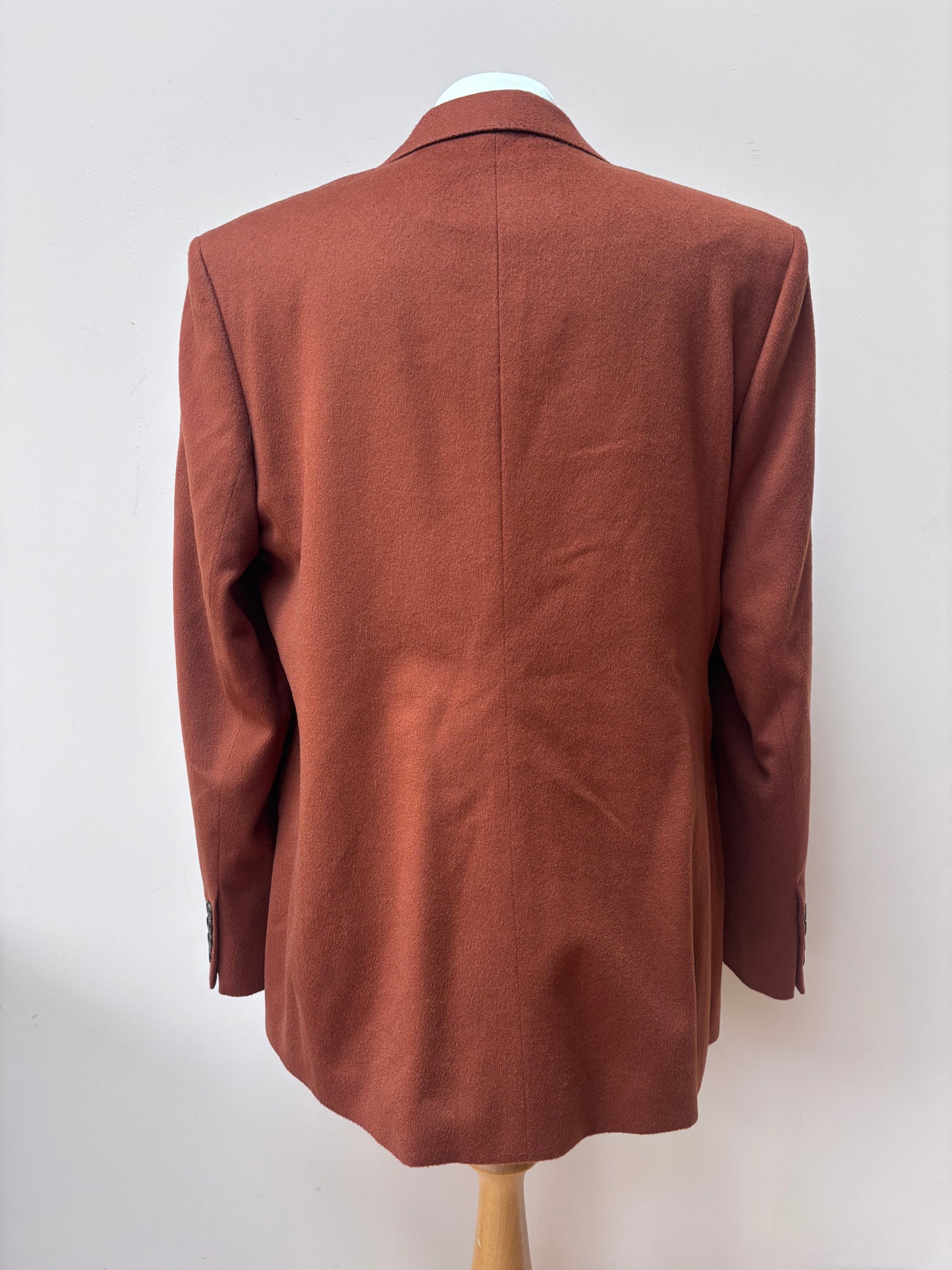 Aquascutum rust brown 100% wool blazer size 10/12