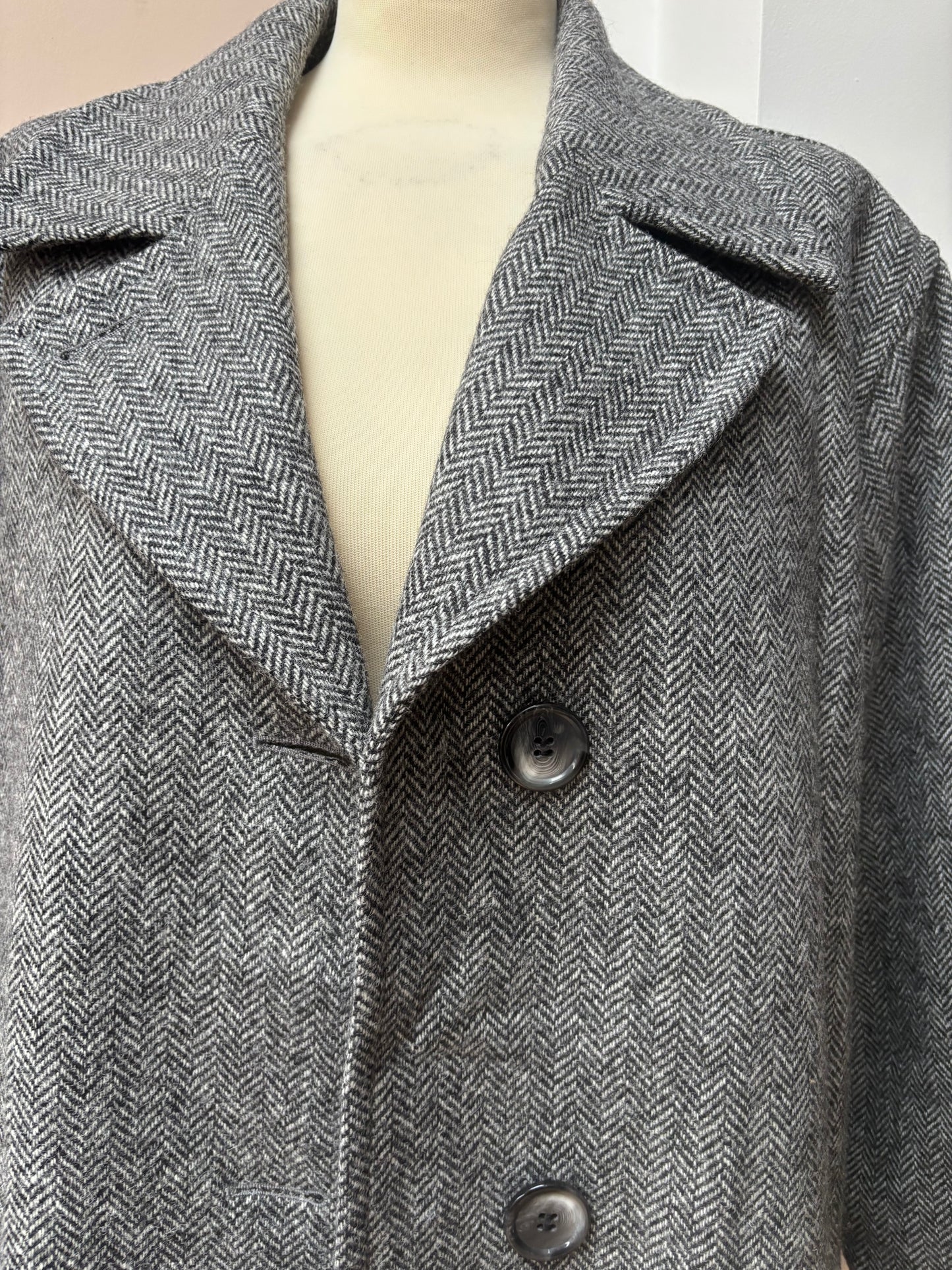 100% pure new wool coat size 14/18