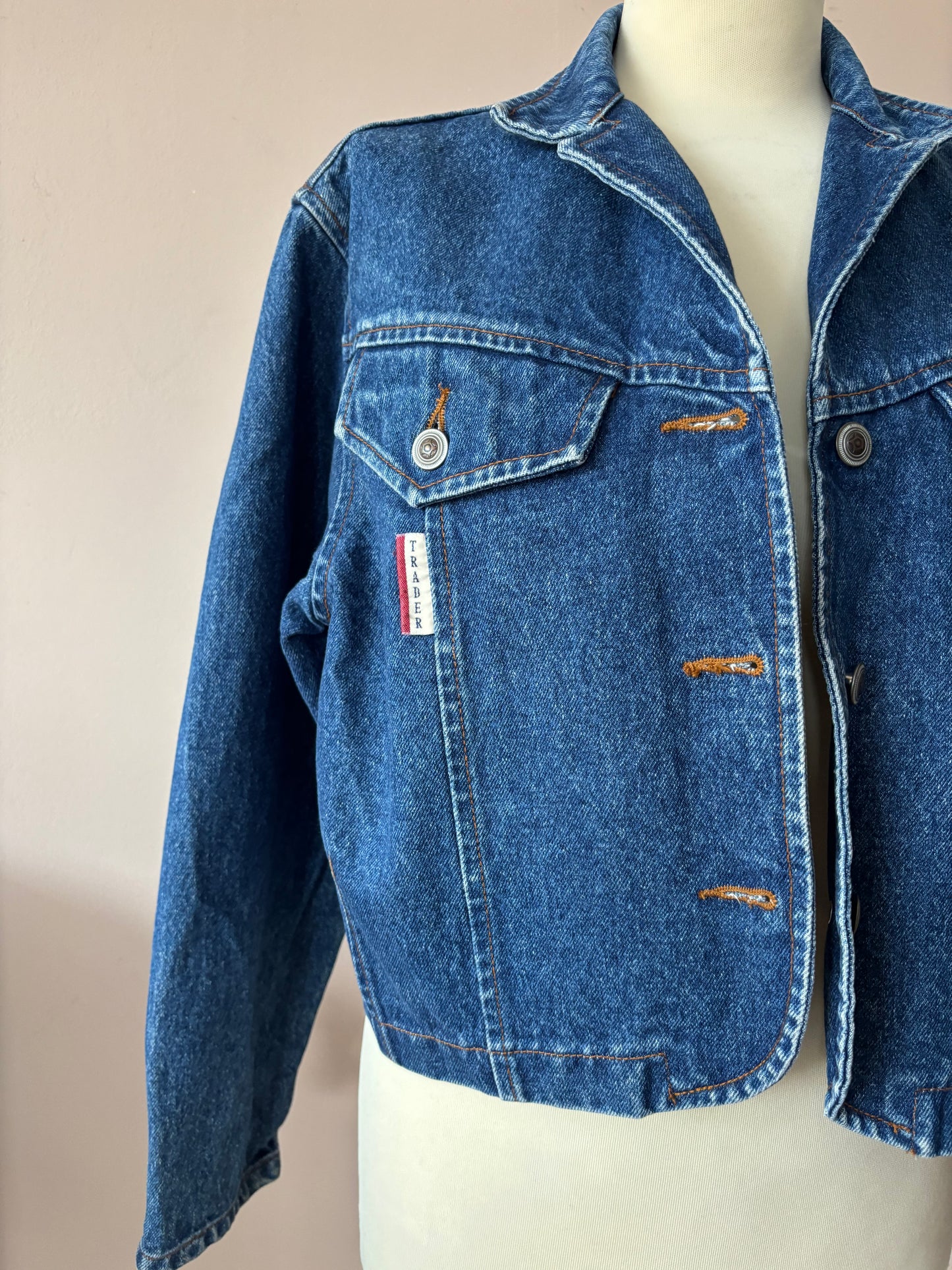 Vintage cotton denim cropped jacket size 10/12