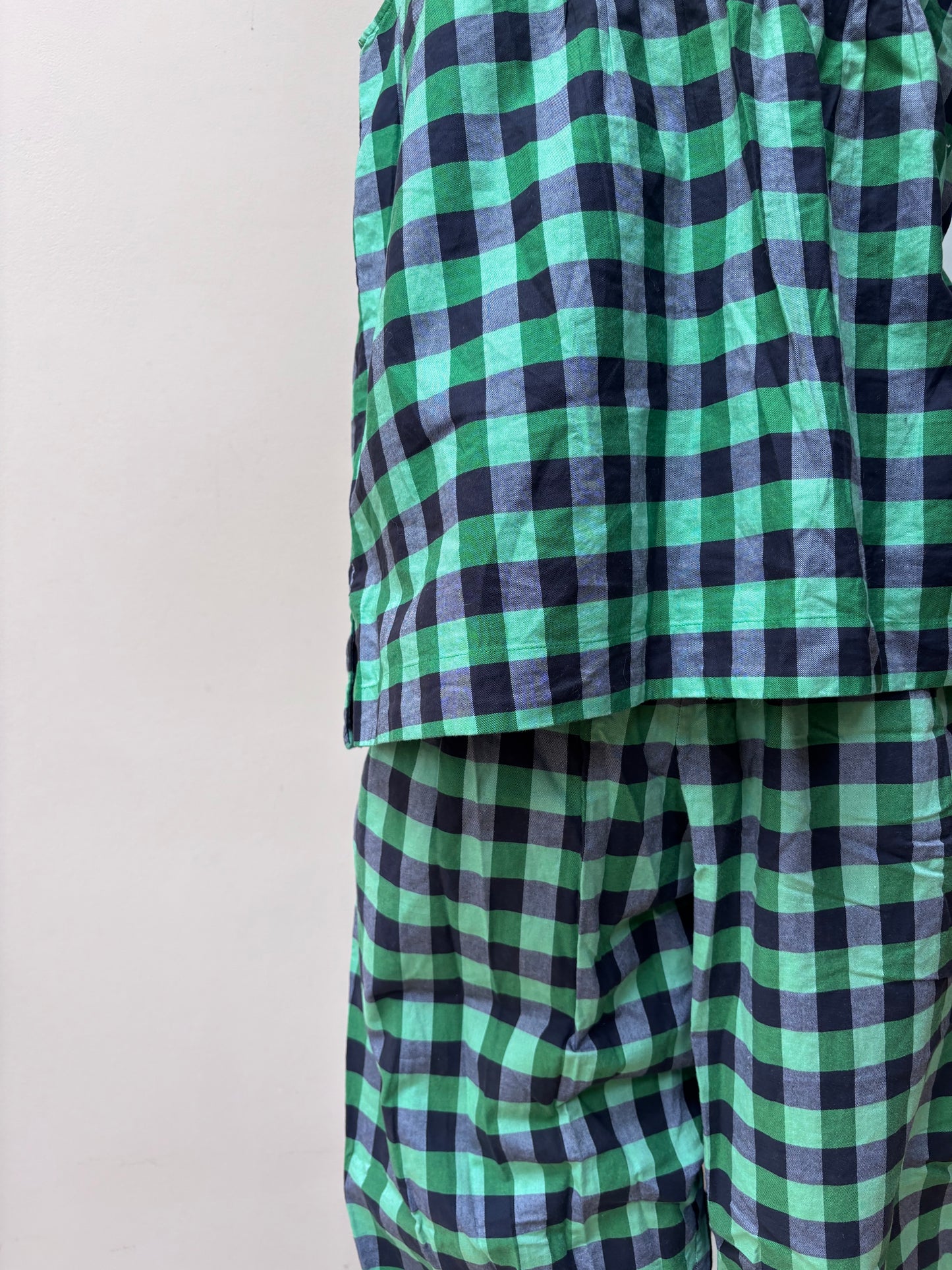 Toast gingham trouser set size Medium