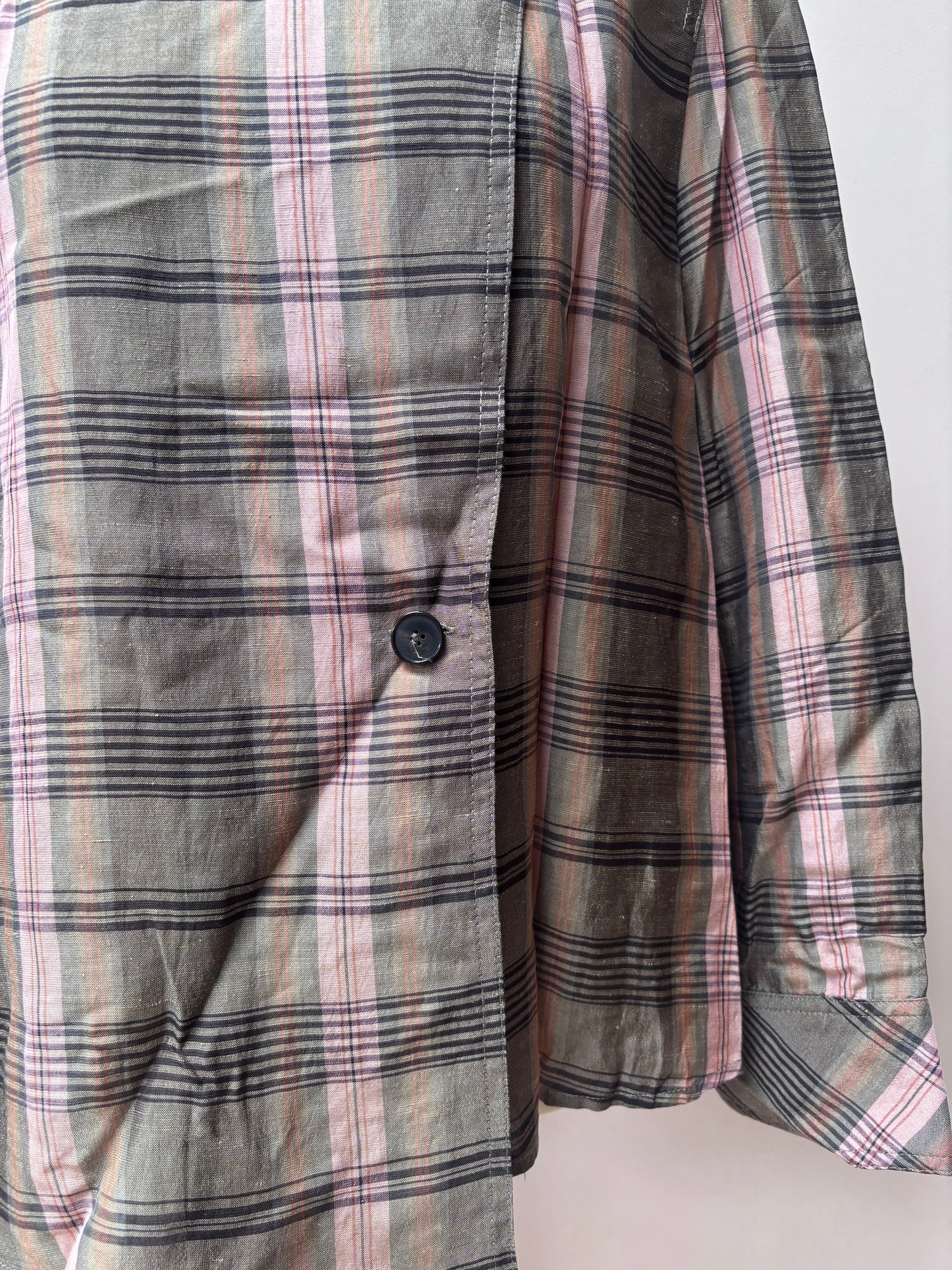 Linen mix cross front jacket size Medium BNWT