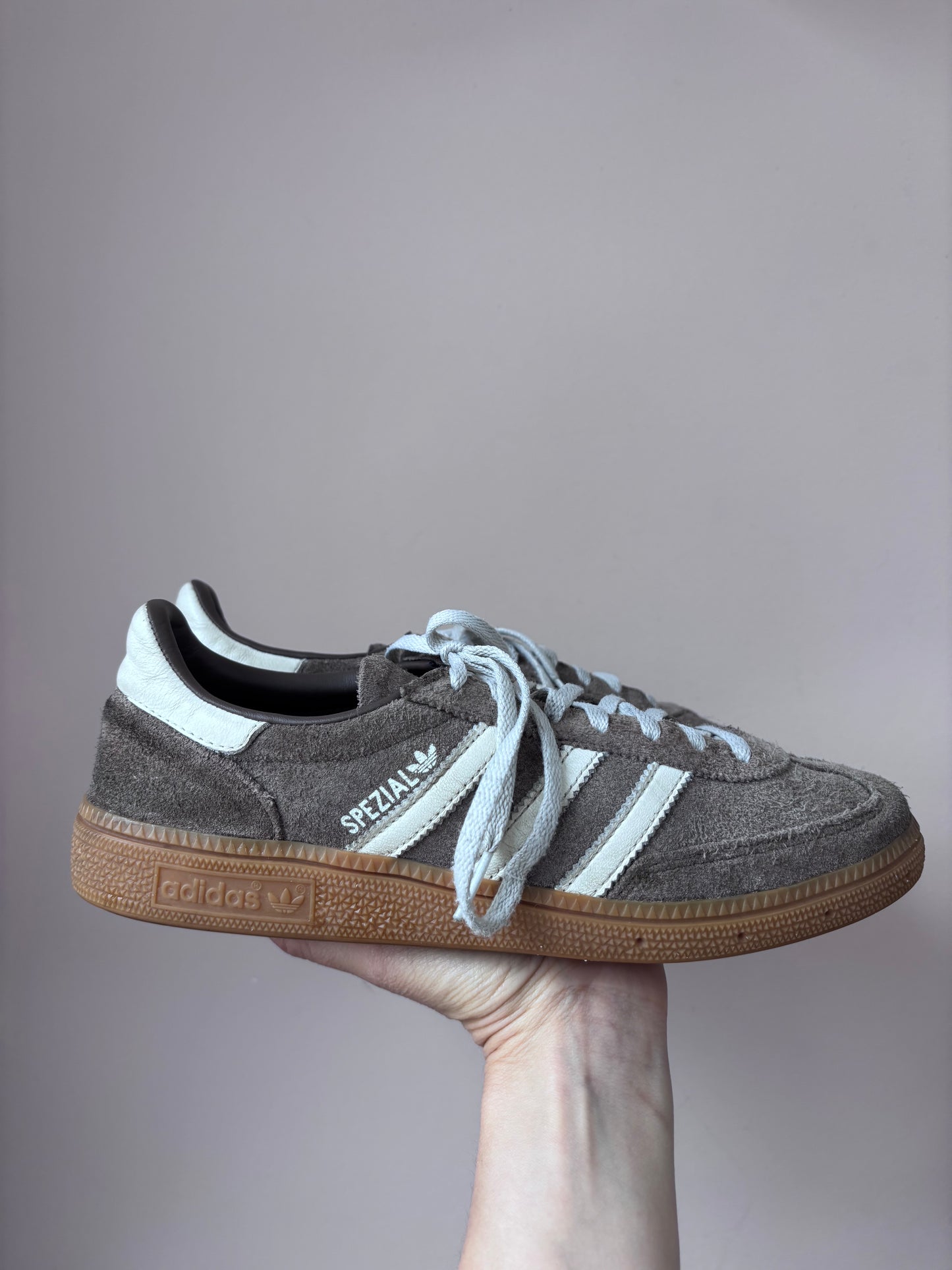 Brown Adidas Spezial trainers size UK6.5