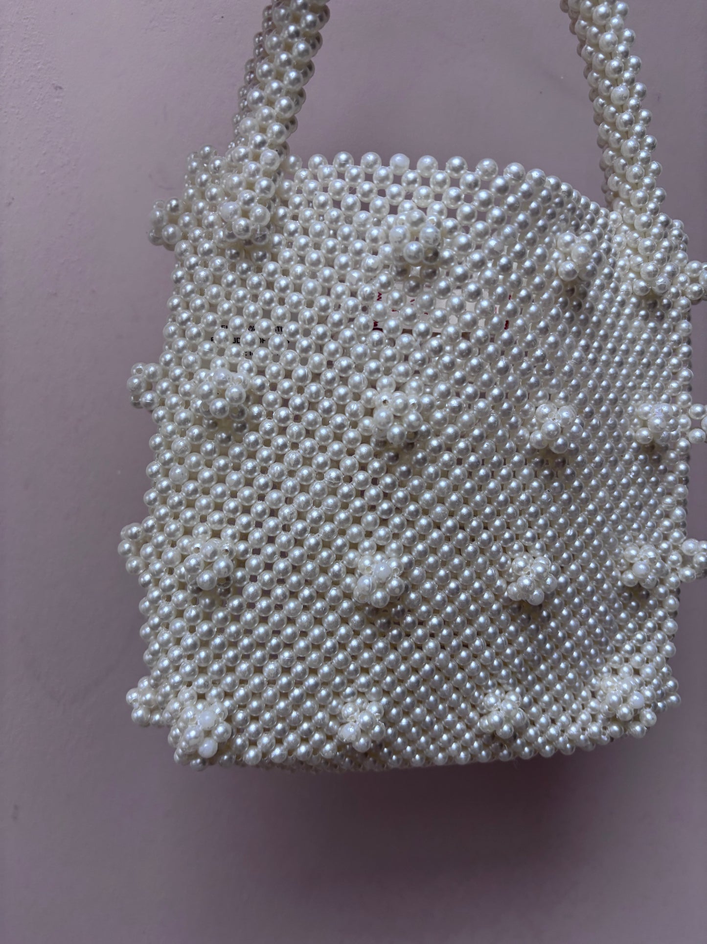 Pearl beaded bag