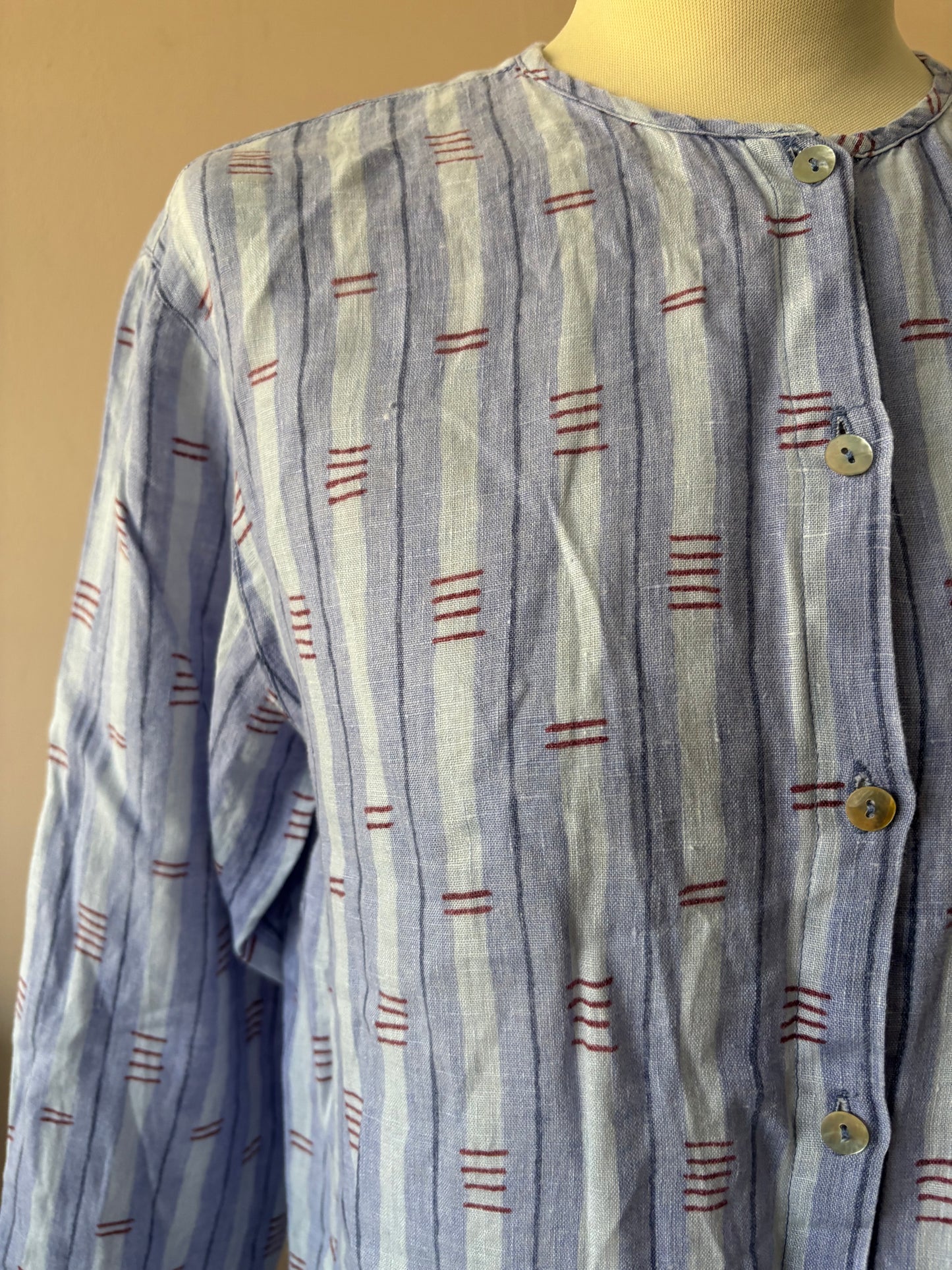 100% linen shirt size 10/12