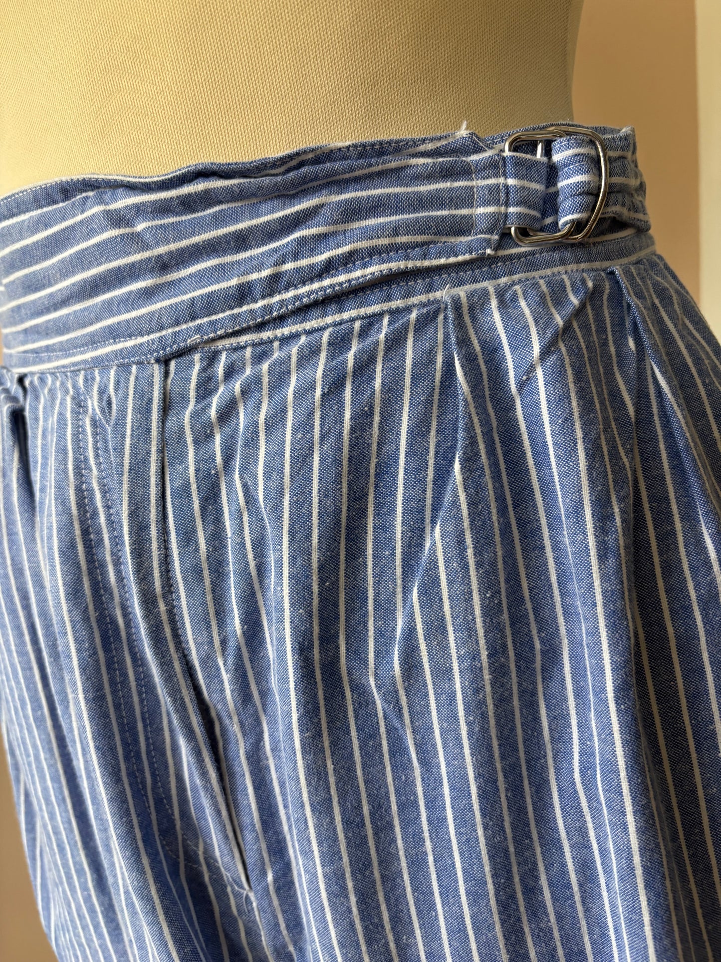 Vintage 100% cotton striped trousers size 8/10