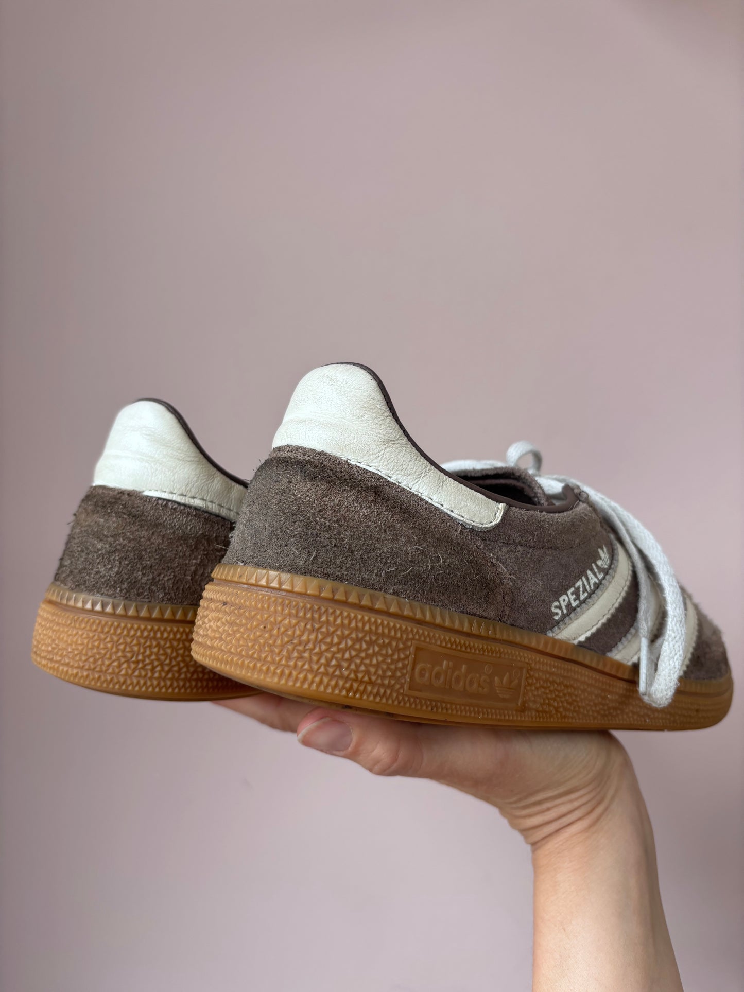 Brown Adidas Spezial trainers size UK6.5