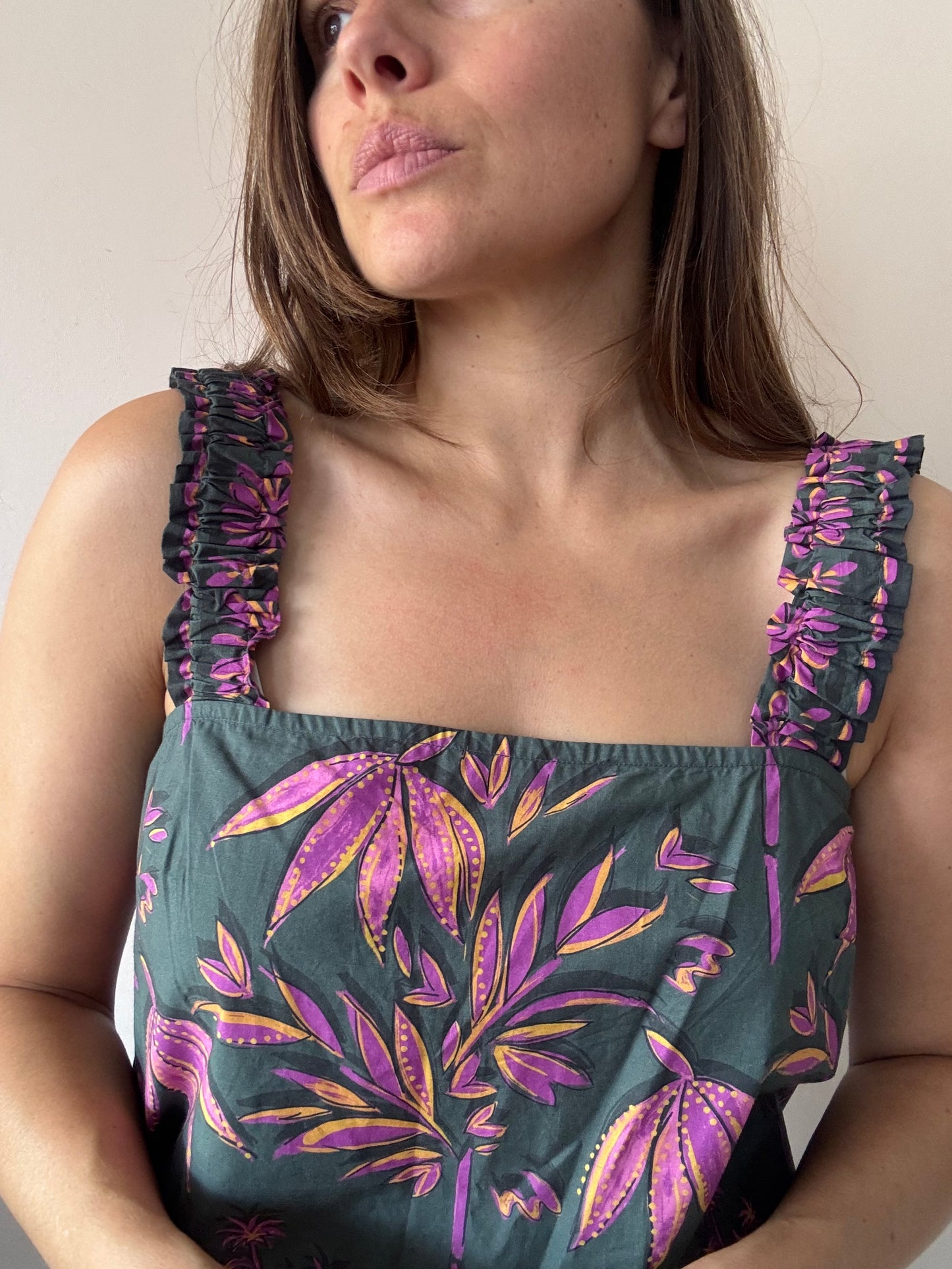 Patterned 100% cotton top BNWT size Medium