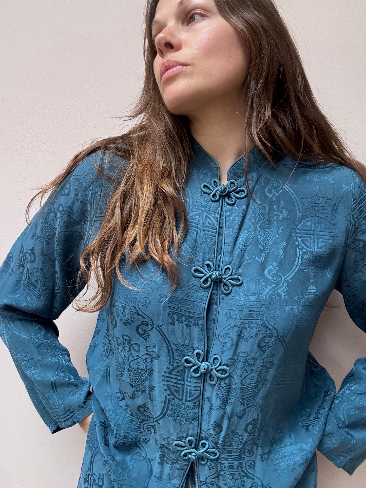 Vintage 100% silk top size 10/12
