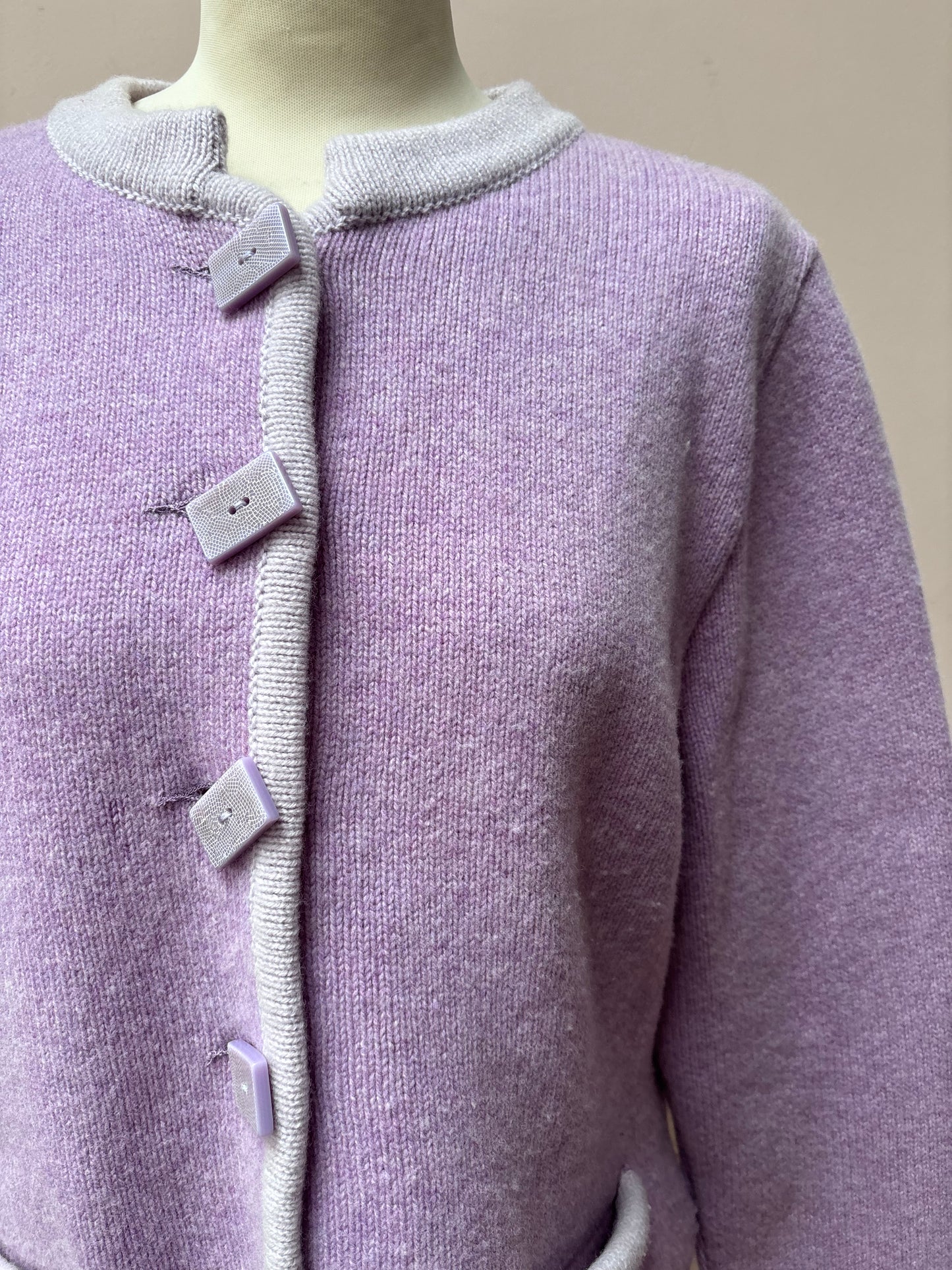 Vintage pink wool jackst size 12/14